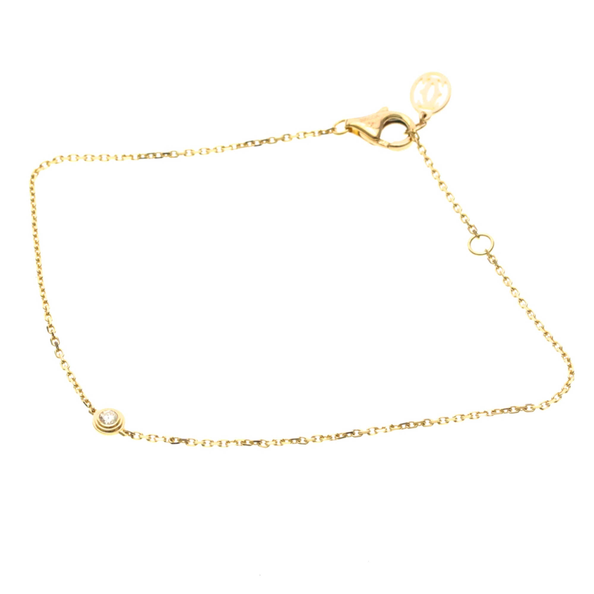 Cartier D\'Amour Bracelet XS Pink Gold (18K) Diamond Charm Bracelet Pink Gold