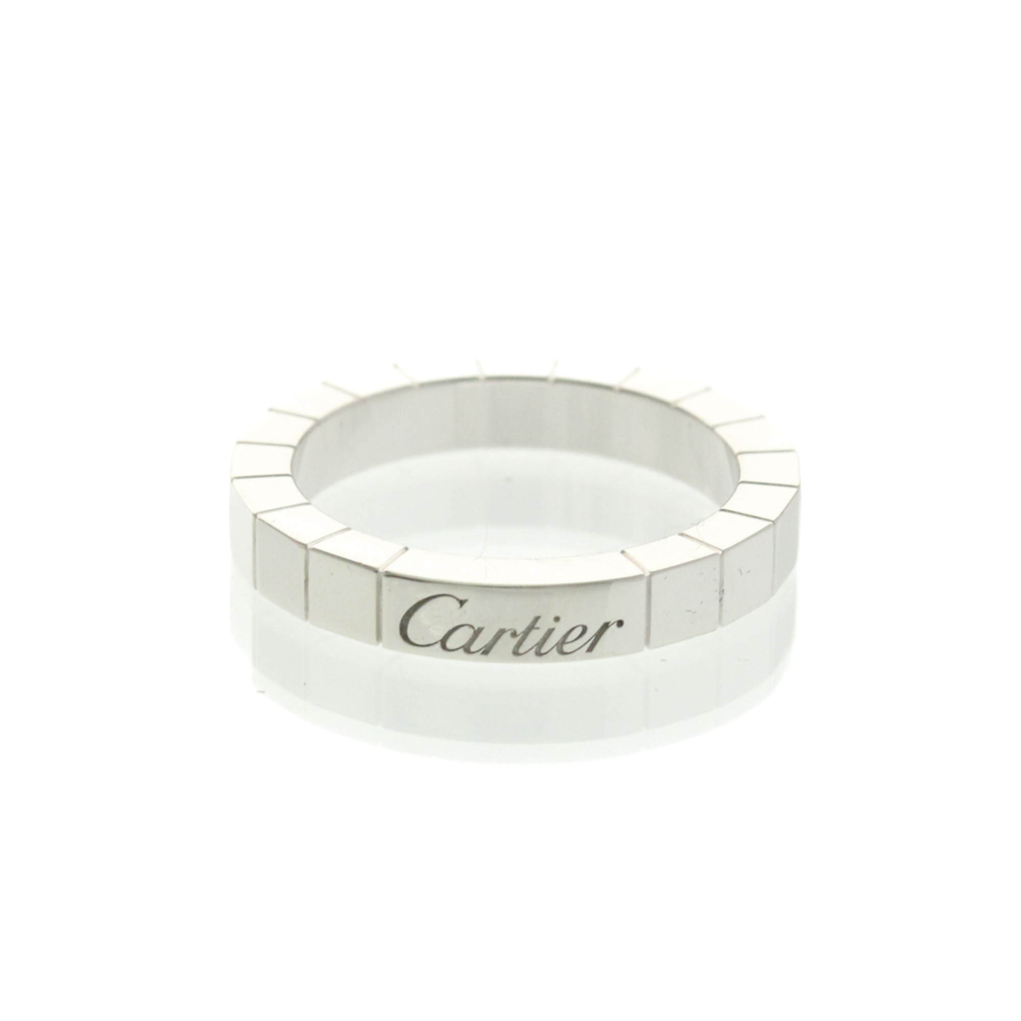 Cartier Lanieres Platinum Fashion No Stone Band Ring Silver
