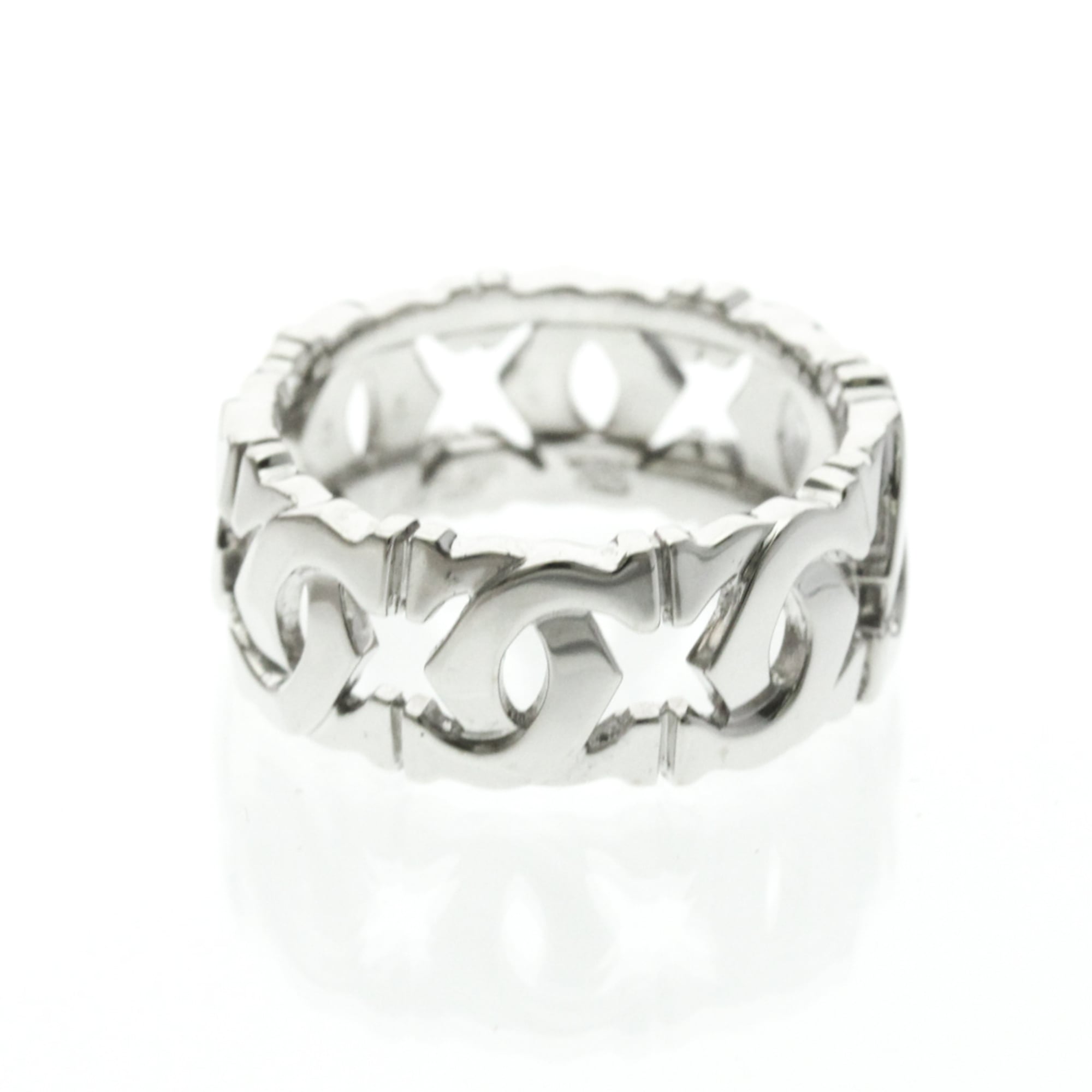 Cartier EntrelacŽ Ring N4123155 White Gold (18K) Fashion No Stone Band Ring Silver