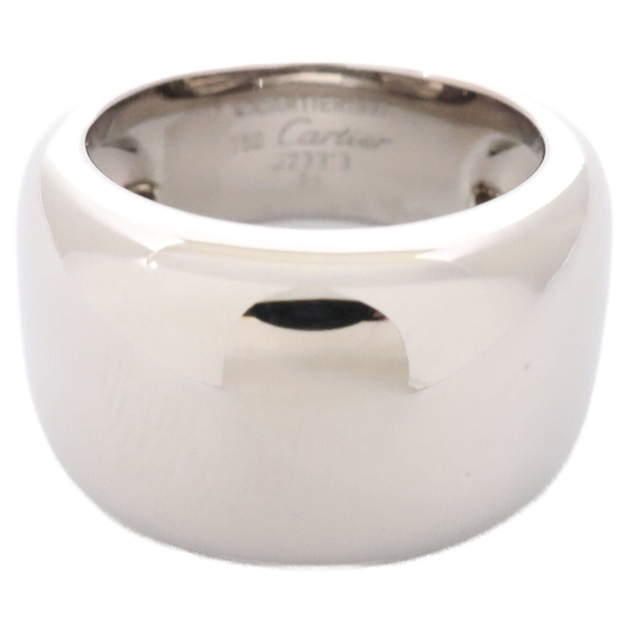 Cartier Nouvelle Vague Ring, 750WG (White Gold), Size 54, Refurbished, Men\'s Ring