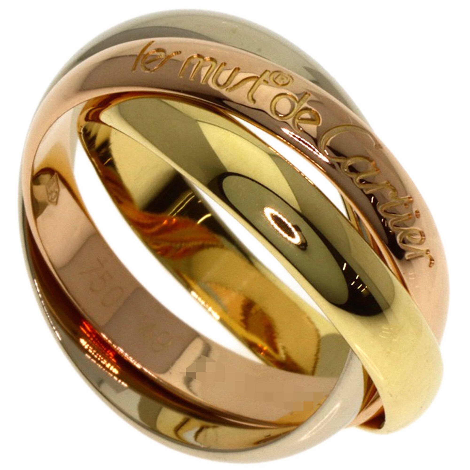 Cartier Trinity #49 Ring, 18K Yellow Gold/18K White Pink Gold, Women\'s, CARTIER