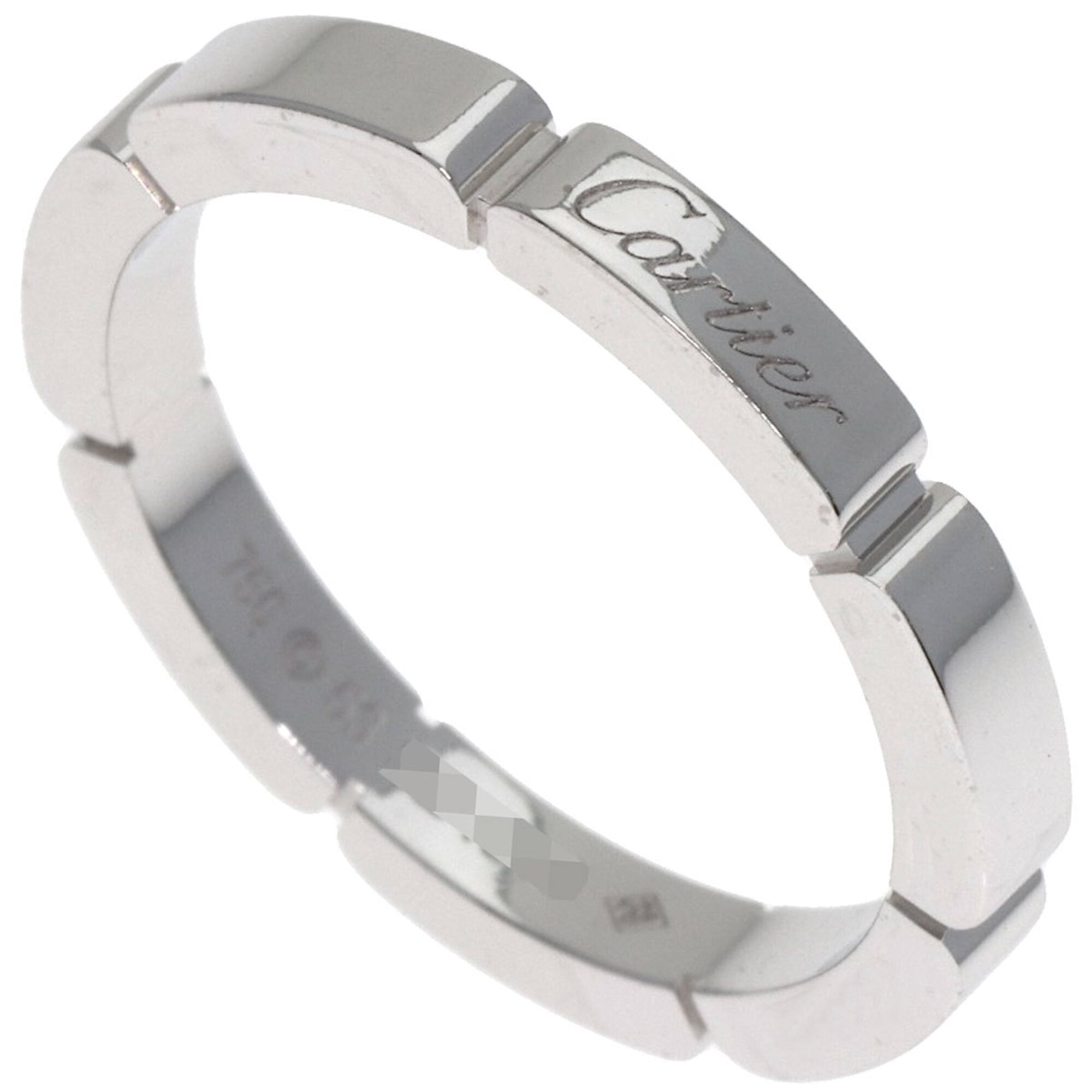 Cartier Maillon Panthre #53 Ring, 18K White Gold, Women\'s, CARTIER