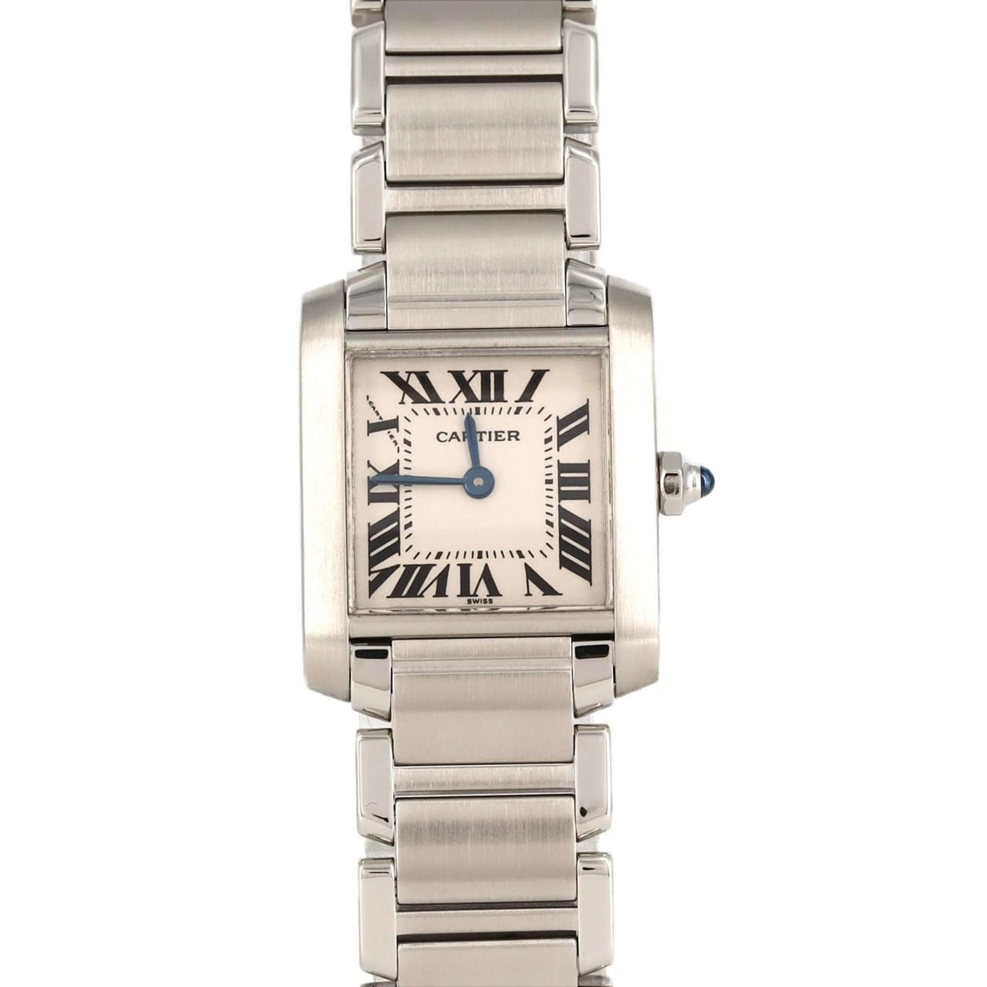 Cartier Tank Francaise SM W51008Q3 SS Wristwatch Quartz