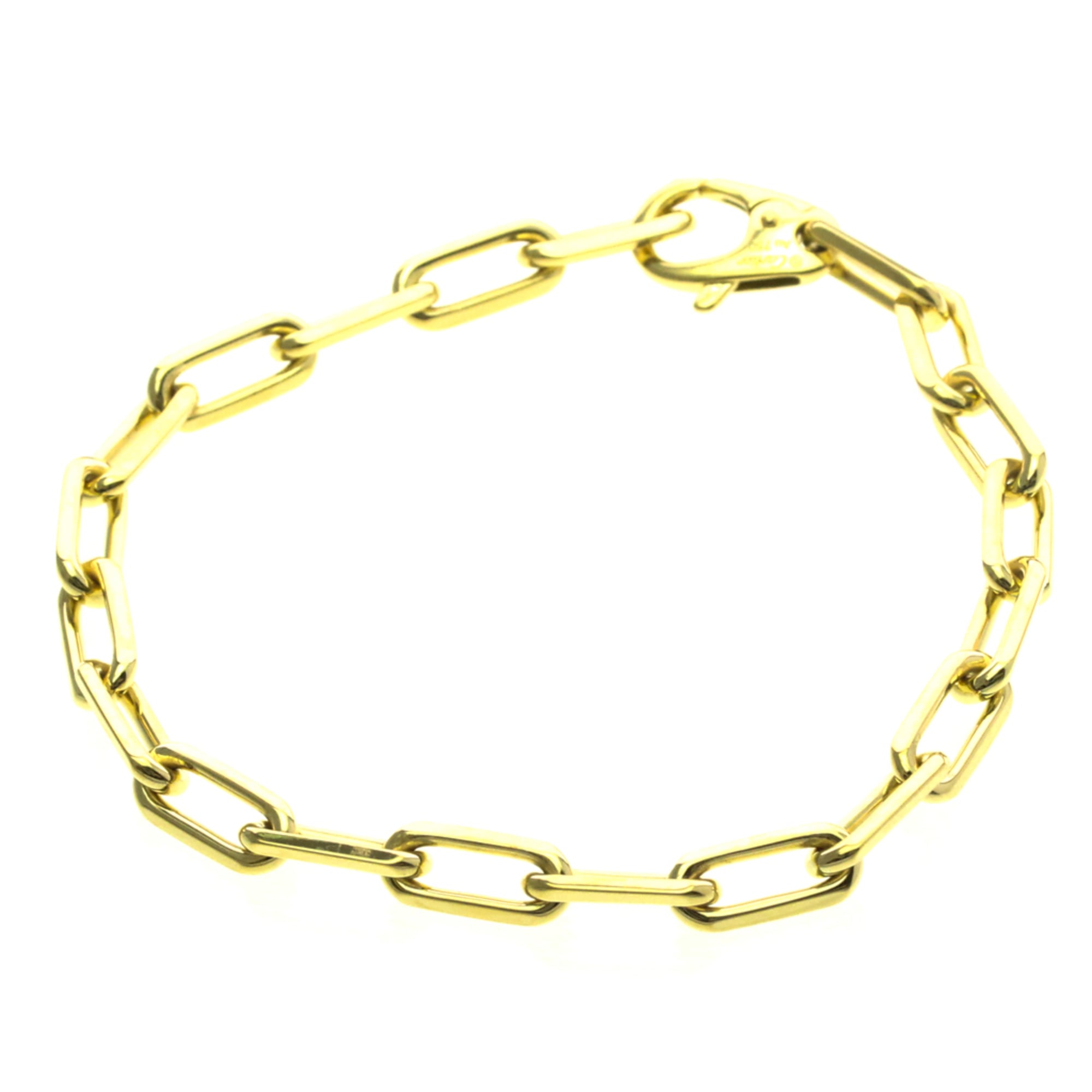 Cartier Santos De Cartier Yellow Gold (18K) No Stone Link Bracelet Gold