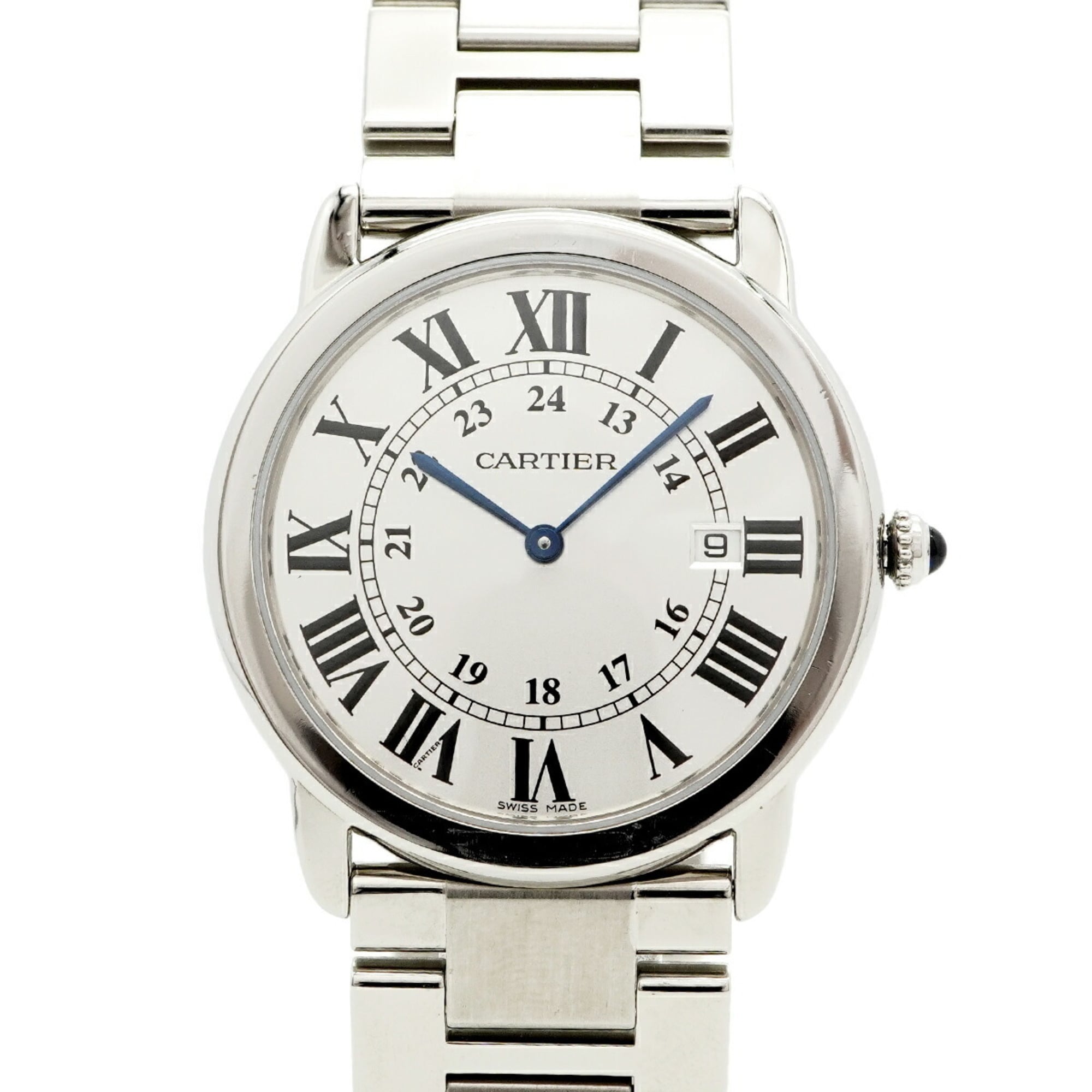 Cartier Ronde Solo LM W6701005 Silver Dial Men\'s Watch