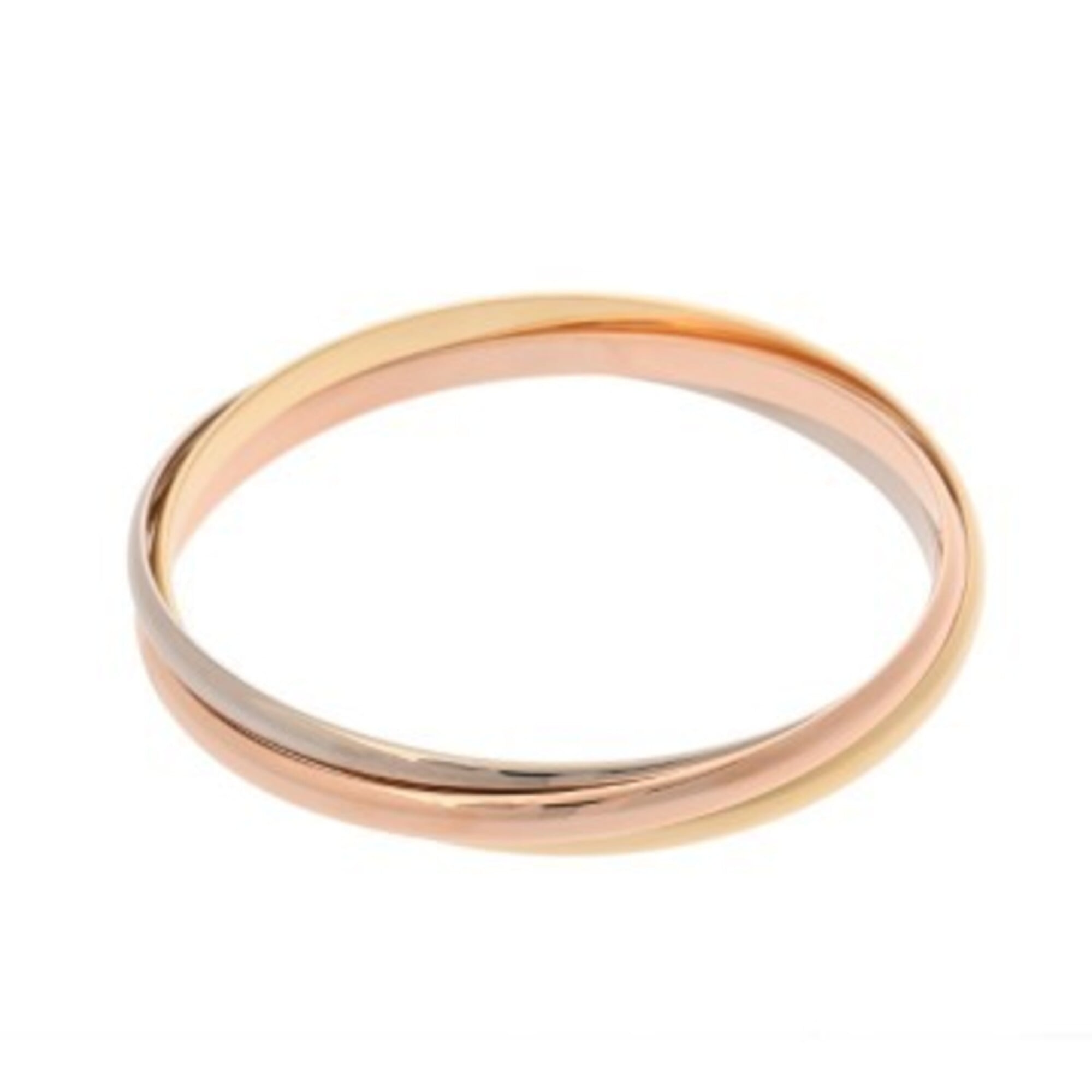 CARTIER Trinity Yellow Gold White Pink Bracelet for Men and Women, 18K Bracelet, Grade A, Used, Ginz