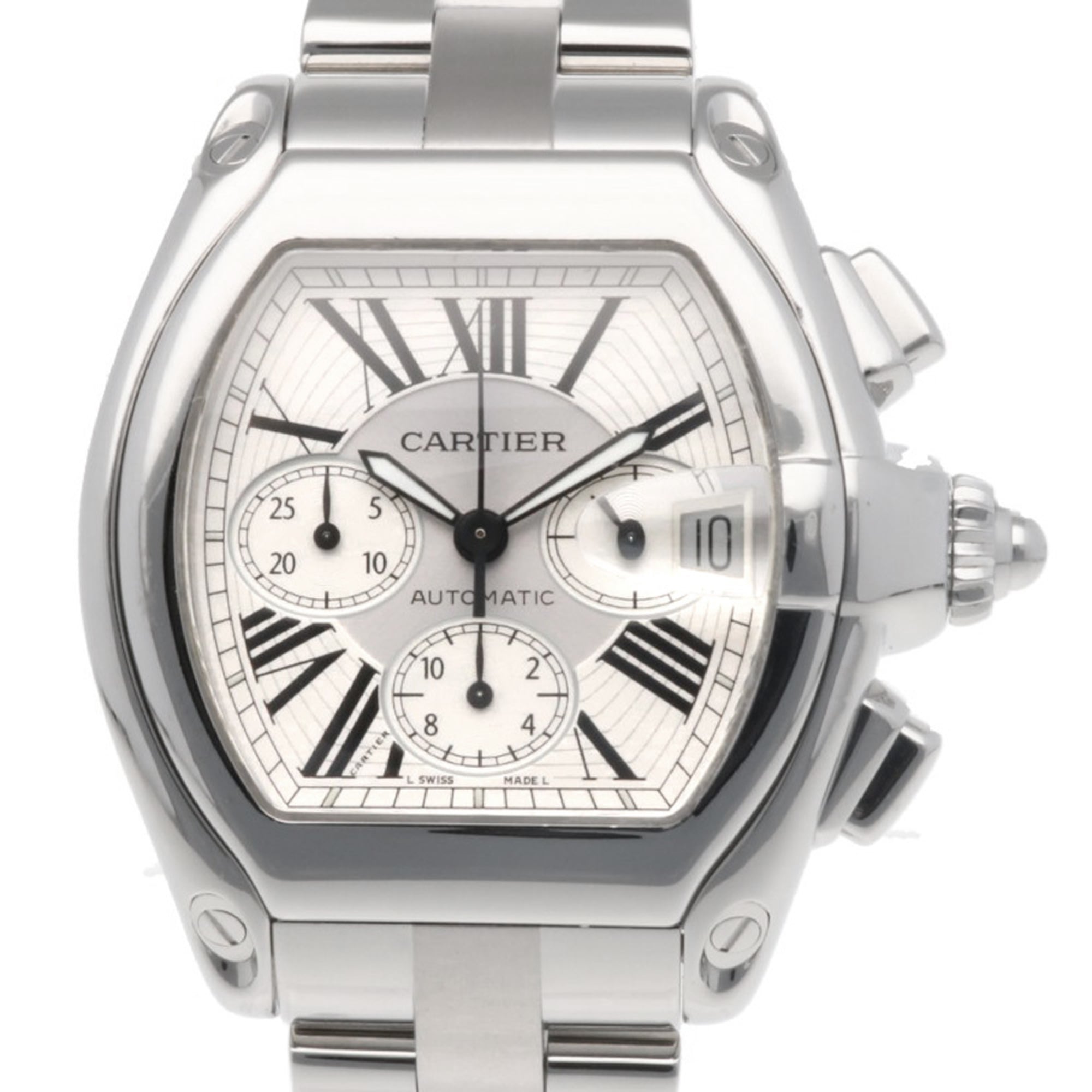 Cartier Roadster Chronograph Watch, Stainless Steel 2618 Automatic, Overhauled and Refinished, Men\'