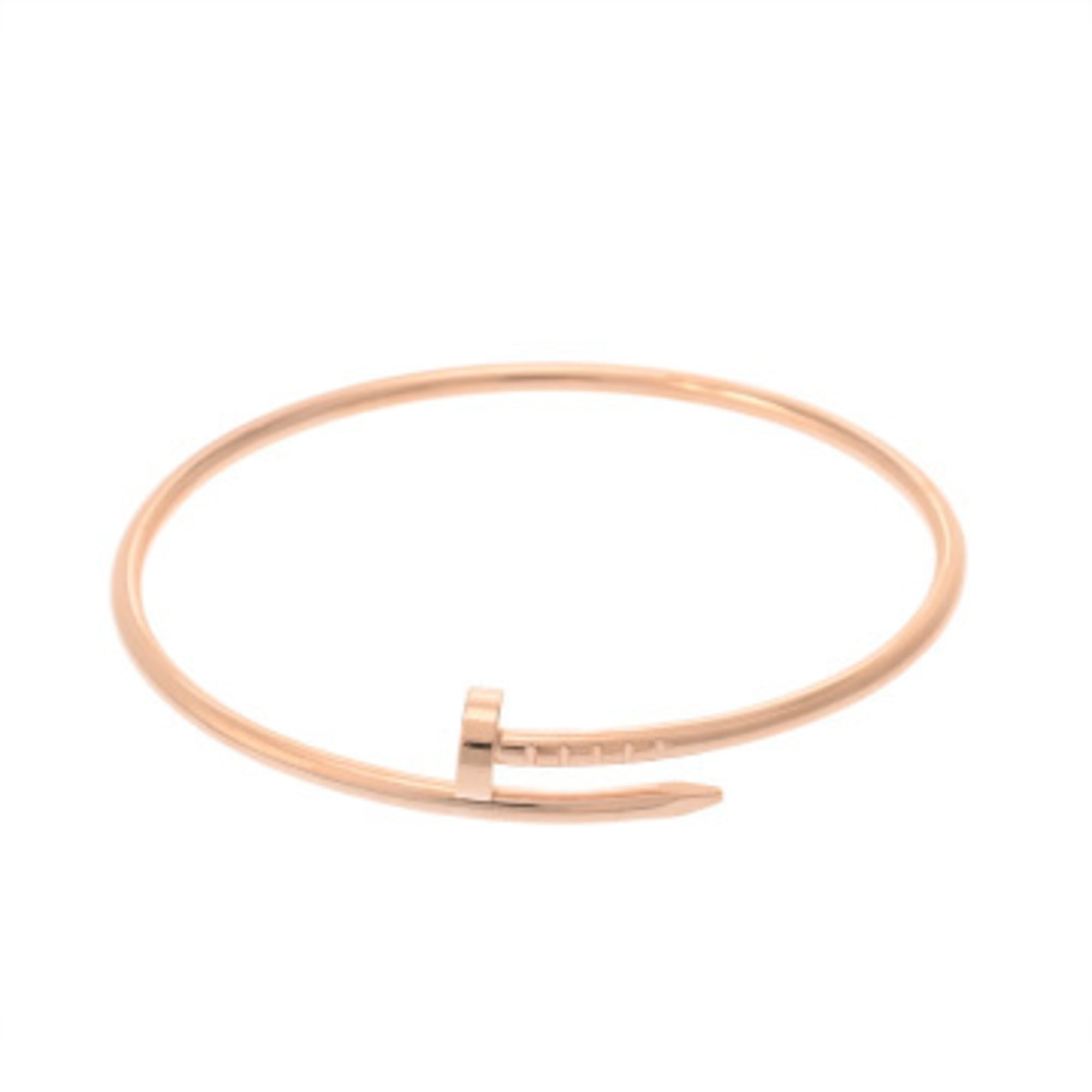 CARTIER Juste un Clou #16 Ladies\' 18K Pink Gold Bracelet, Grade A, Used, Ginzo
