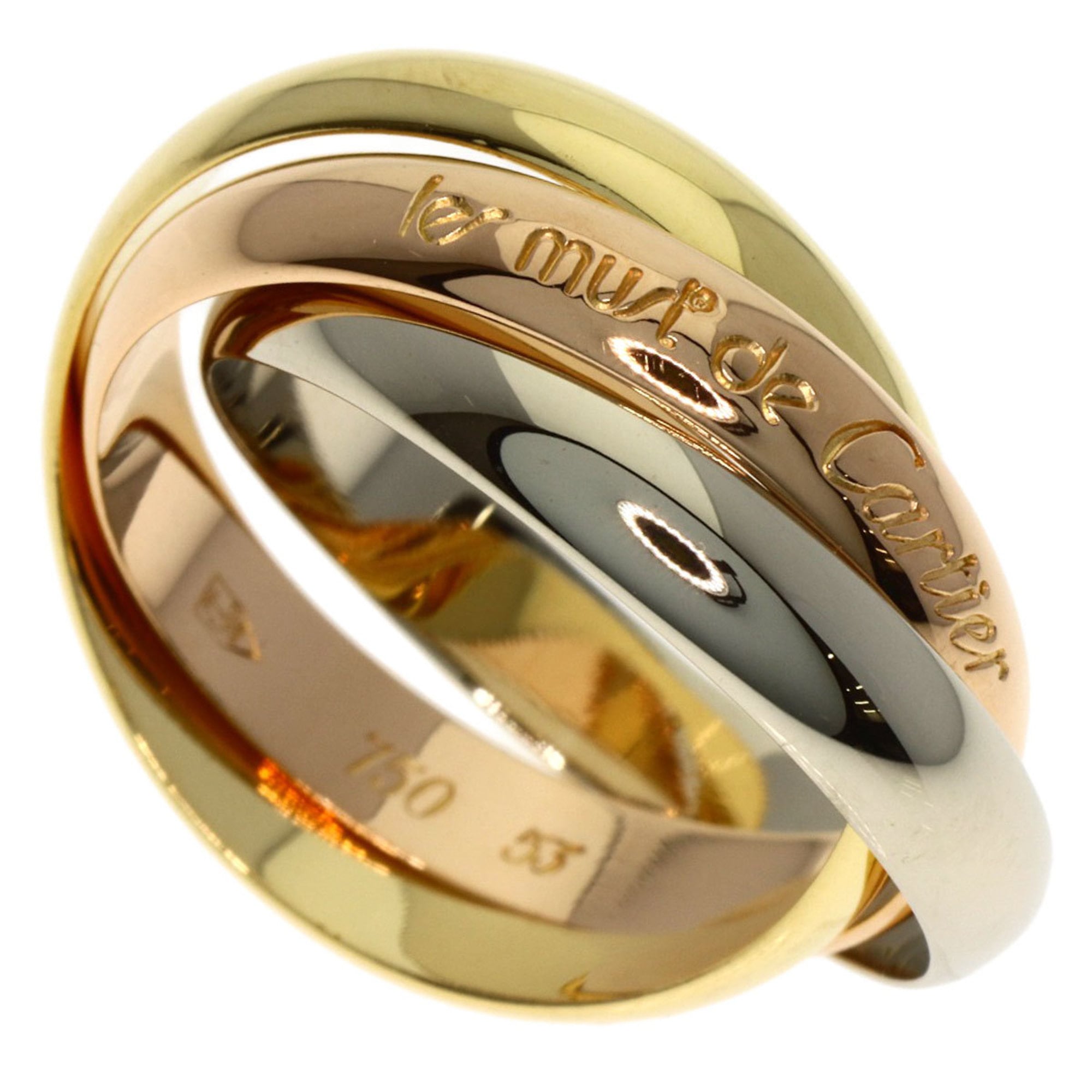 Cartier Trinity #53 Ring - 18K Yellow Gold/18K Pink White Gold Women\'s CARTIER