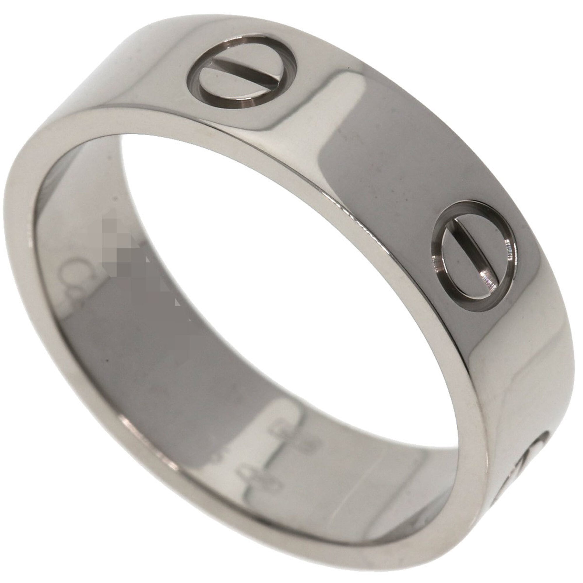 Cartier Love Ring #60, 18K White Gold, Women\'s Ring, CARTIER