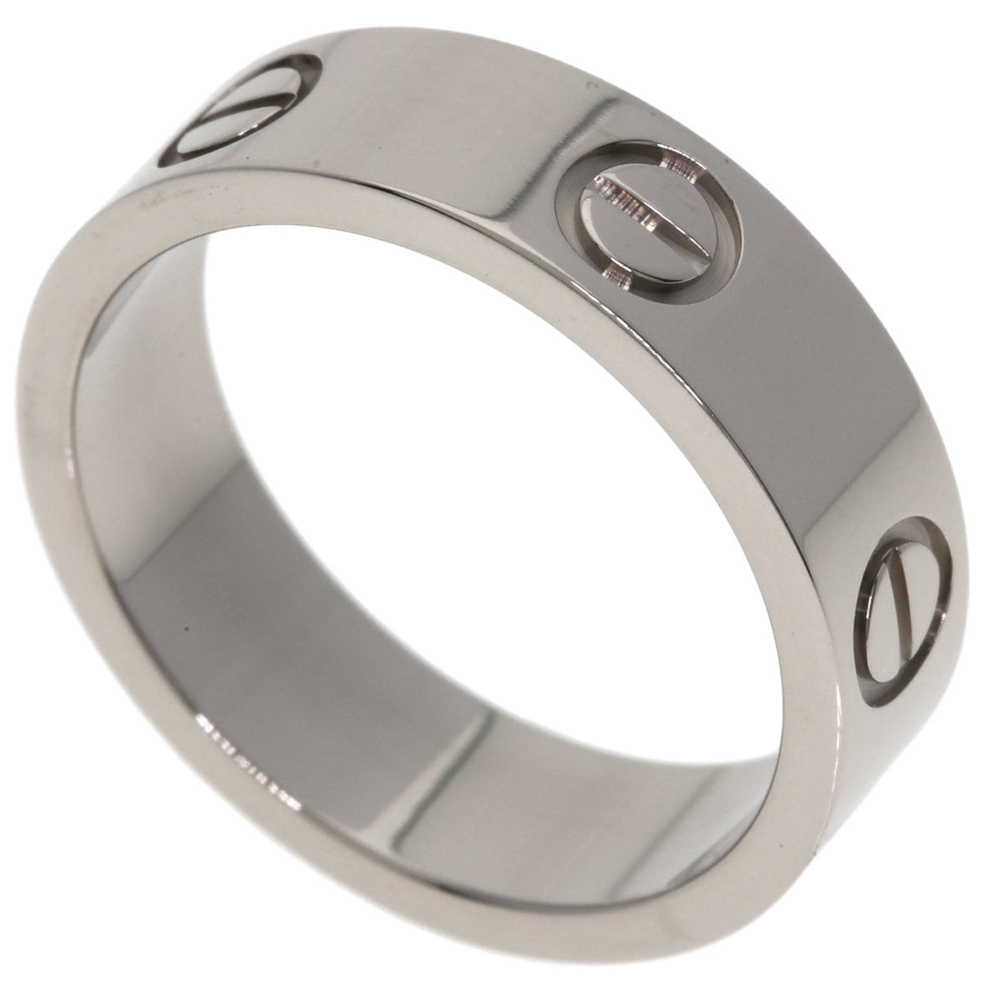 Cartier Love Ring #53, 18K White Gold, Women\'s Ring, CARTIER