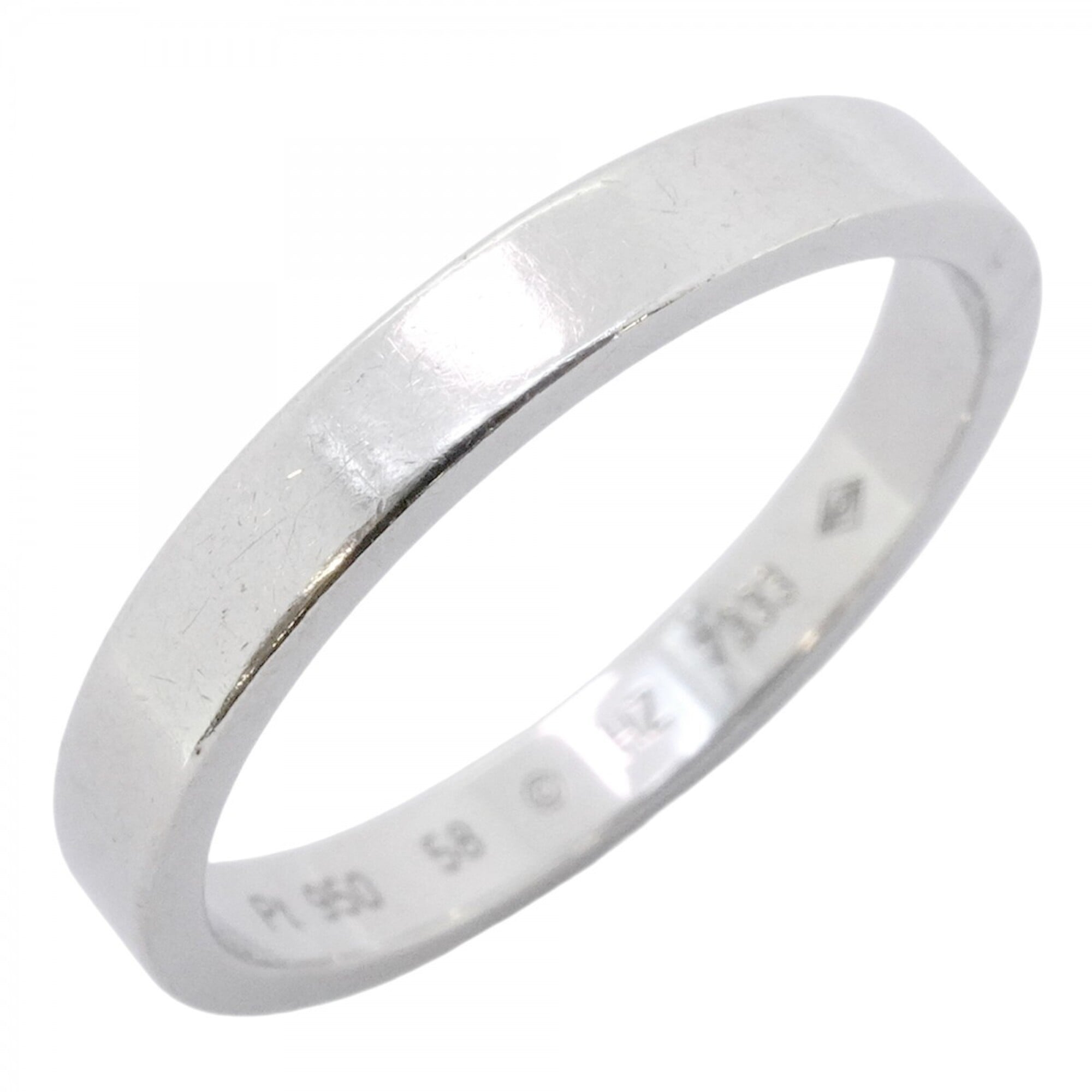 Cartier C de Ring, Pt950 Platinum, Size #58, Men\'s