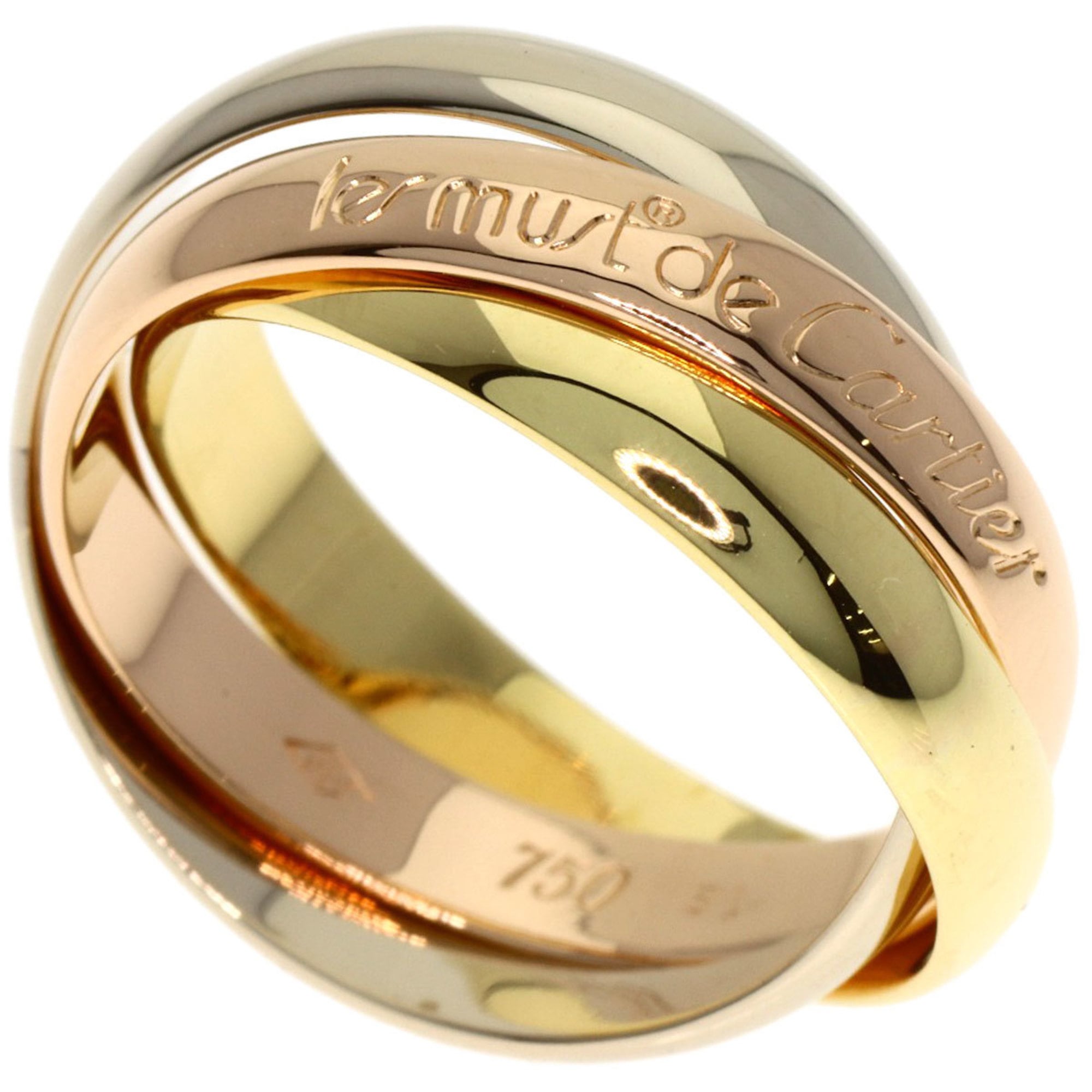 Cartier Trinity Ring - 18K Yellow Gold/18K White Pink Gold Women\'s CARTIER