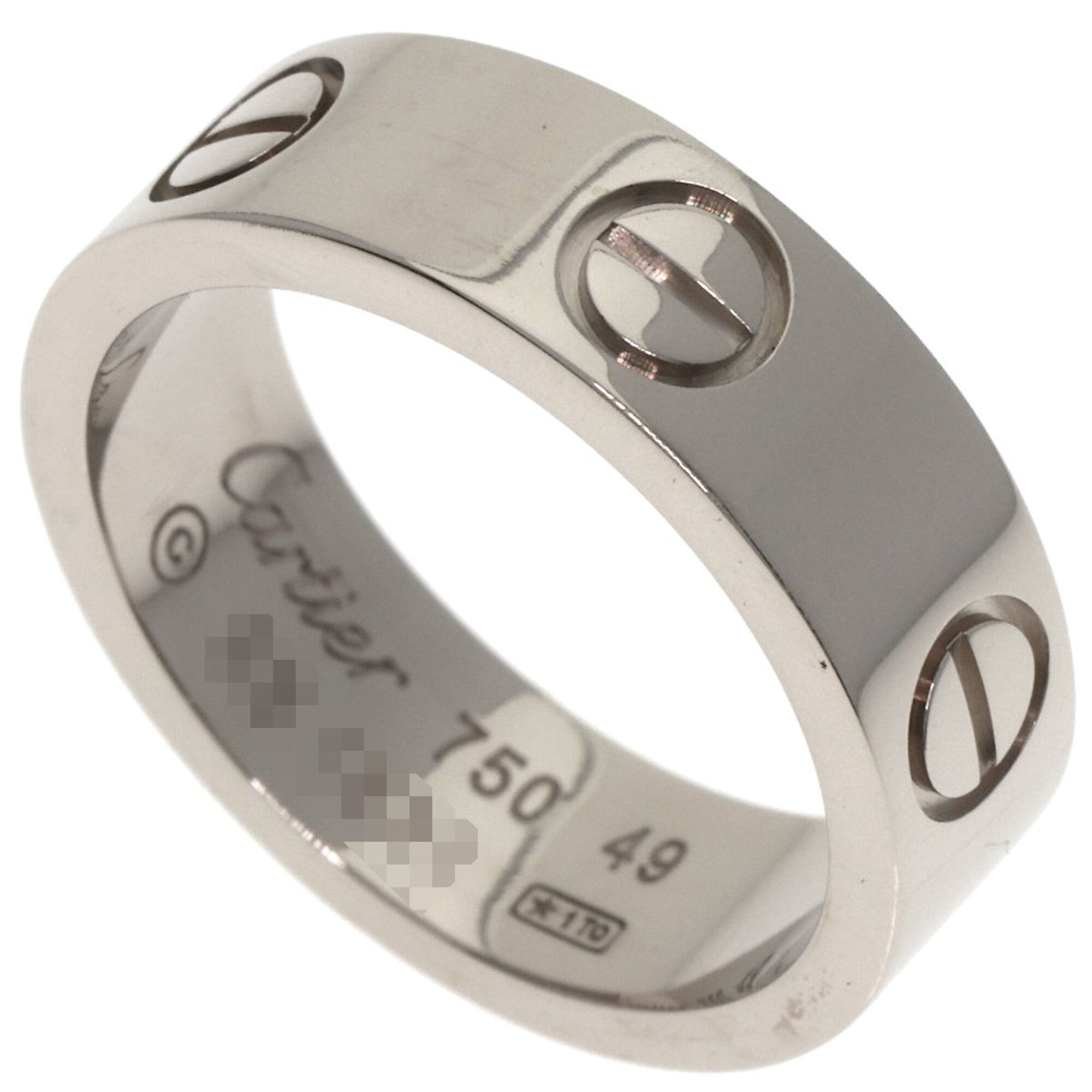 Cartier Love Ring #49, 18K White Gold, Women\'s Ring, CARTIER