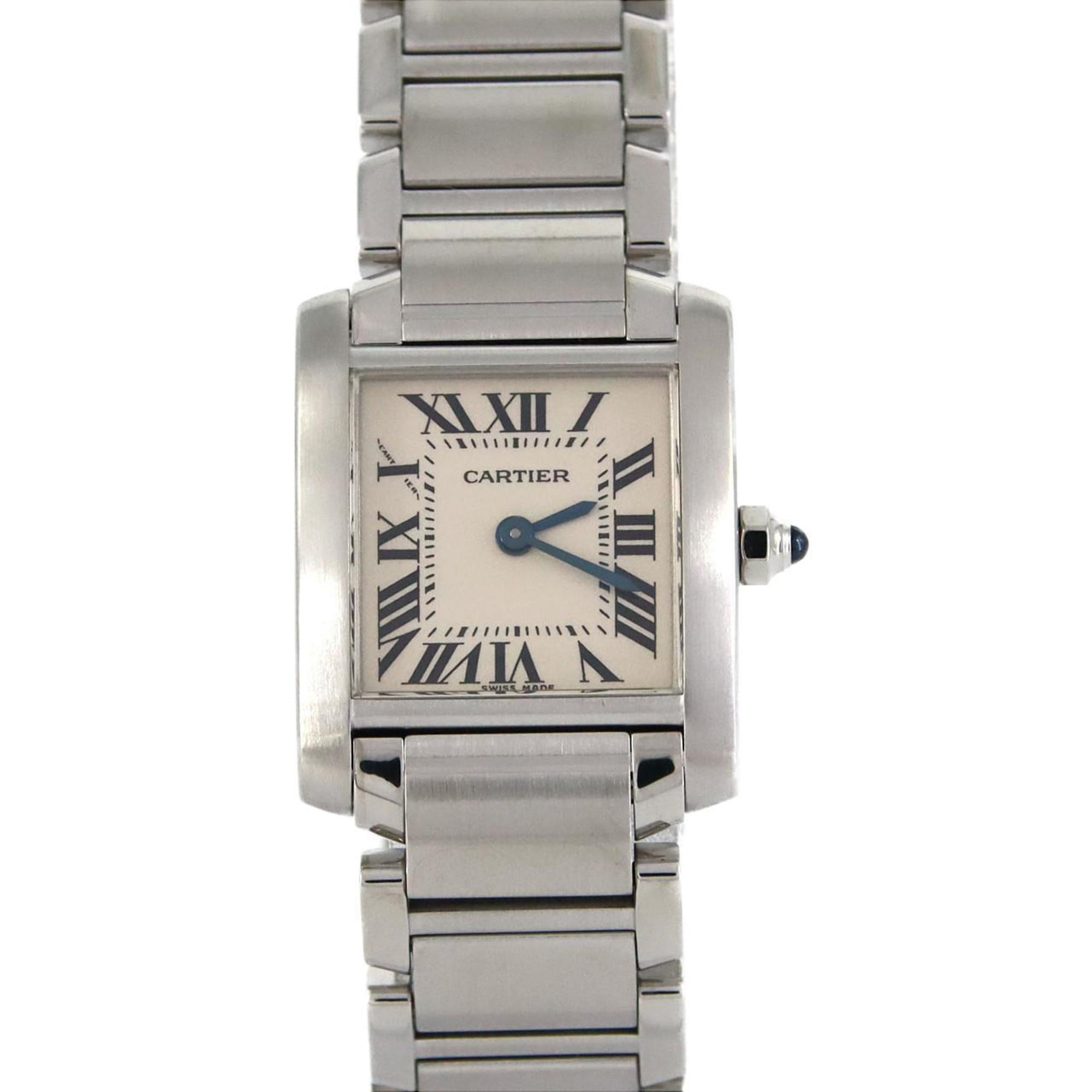 Cartier Tank Francaise SM W51008Q3 SS Wristwatch Quartz