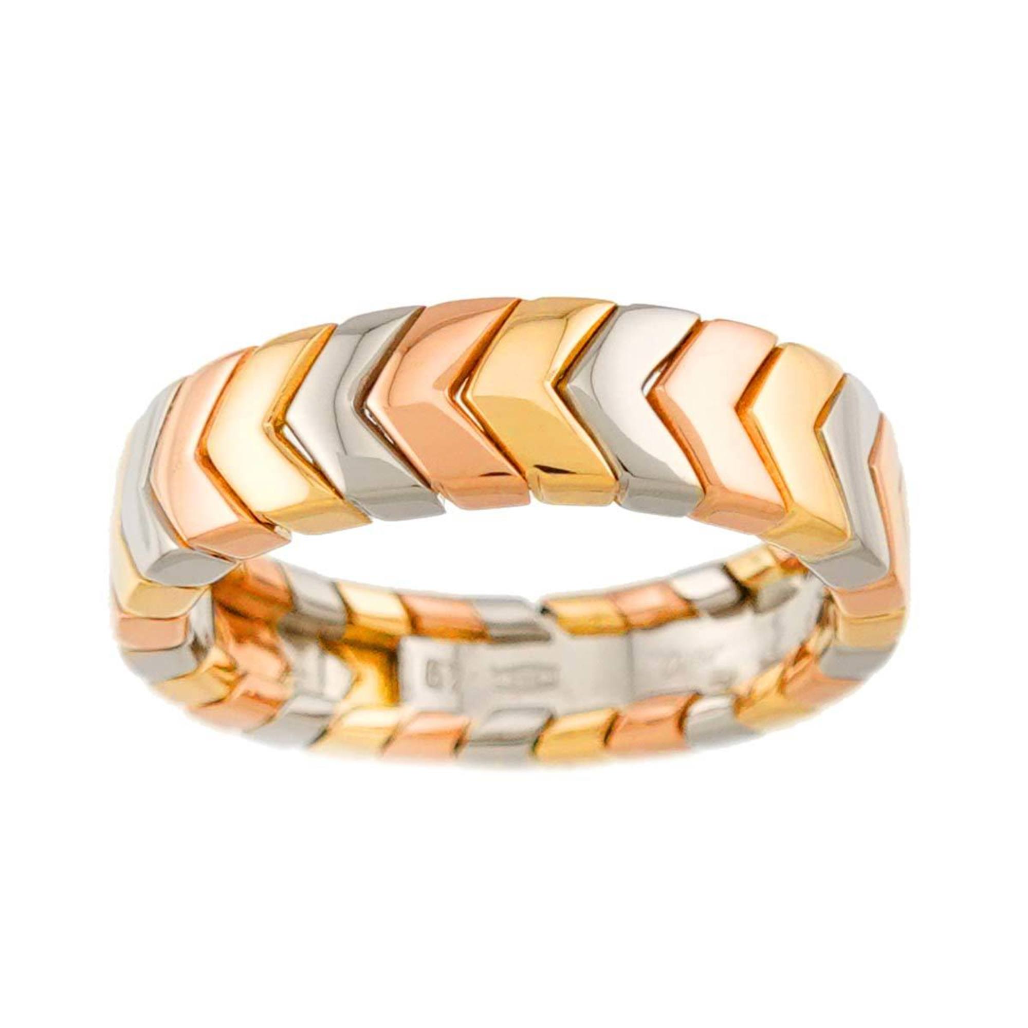 Cartier #49 Ring, 18K Yellow Gold, White Pink Three-Color 750 Ring