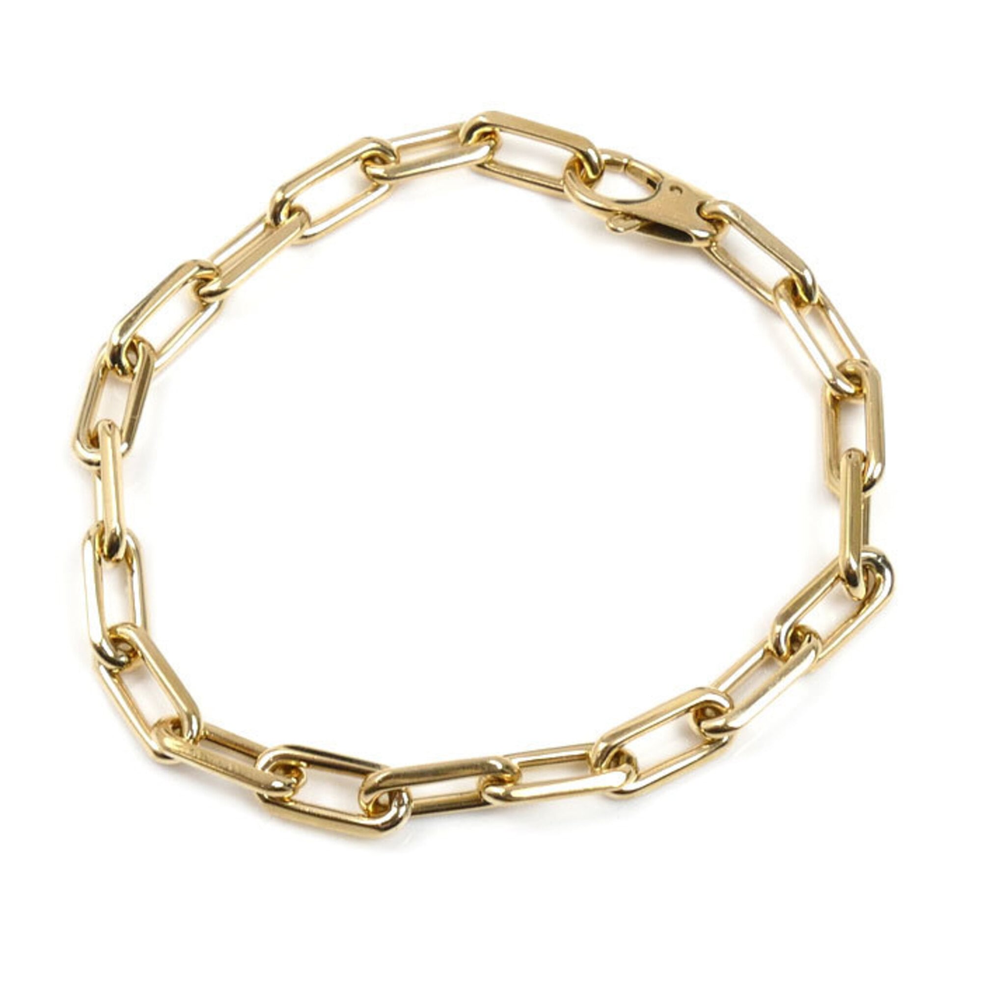 CARTIER Cartier 18K Yellow Gold Santos Medium Bracelet 20.0g 20cm Men\'s/Women\'s