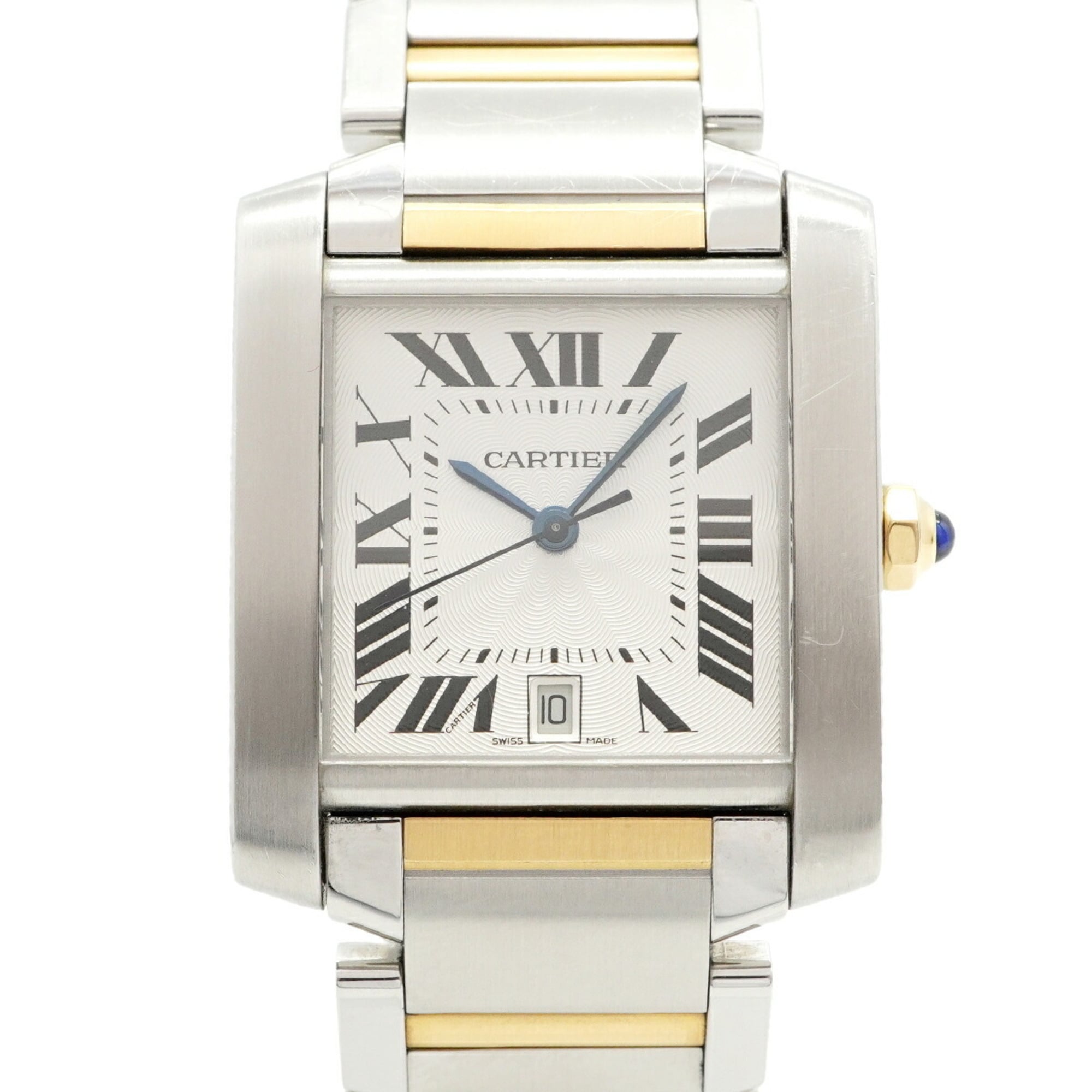 Cartier Tank Franaise LM W51005Q4 Silver Dial Watch (Men\'s & Women\'s)