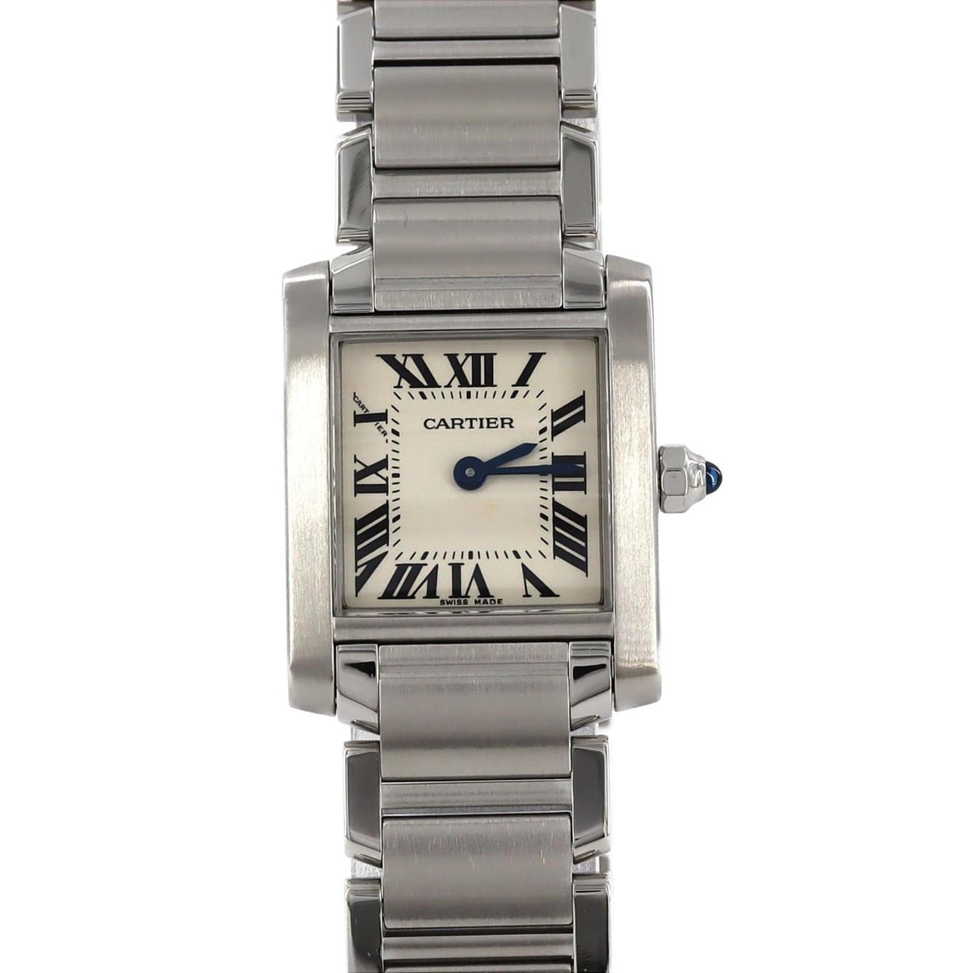 Cartier Tank Francaise SM W51008Q3 SS Wristwatch Quartz