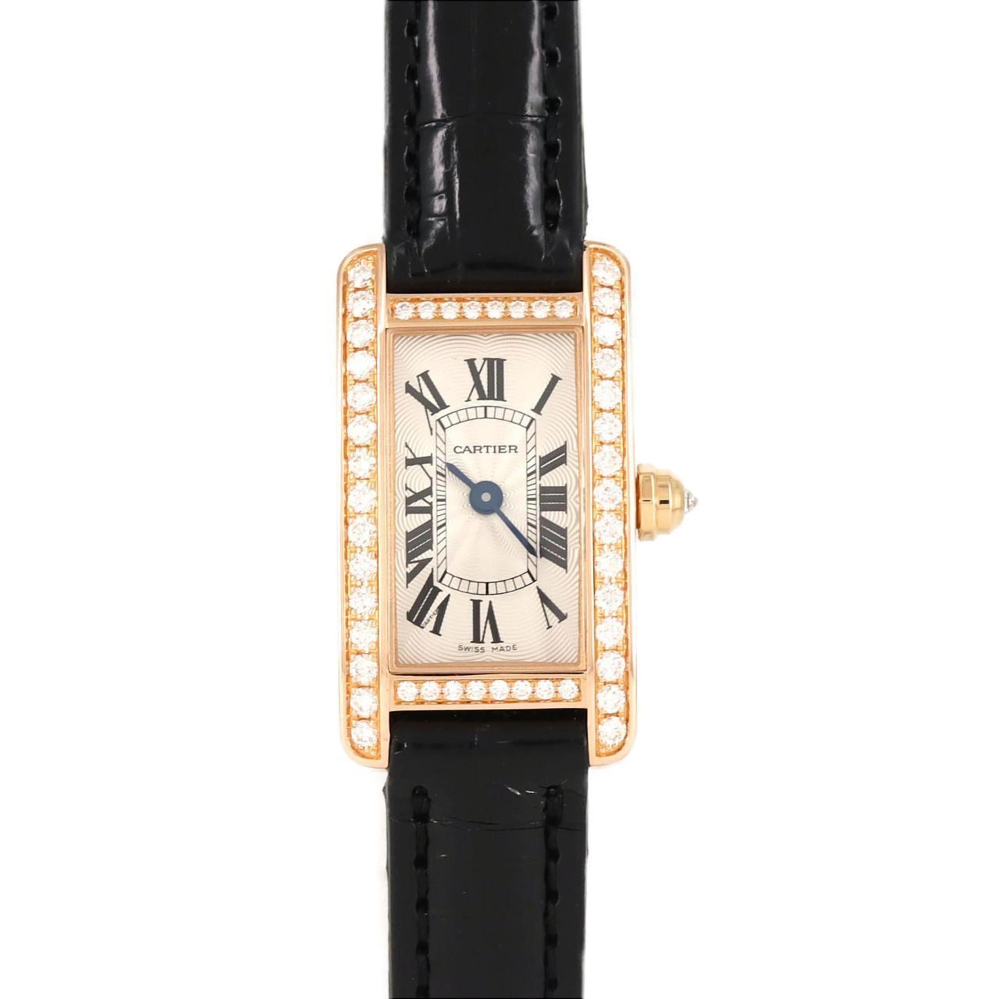 Cartier Mini Tank AmŽricaine PG D WB710014 PG/RG Quartz Watch