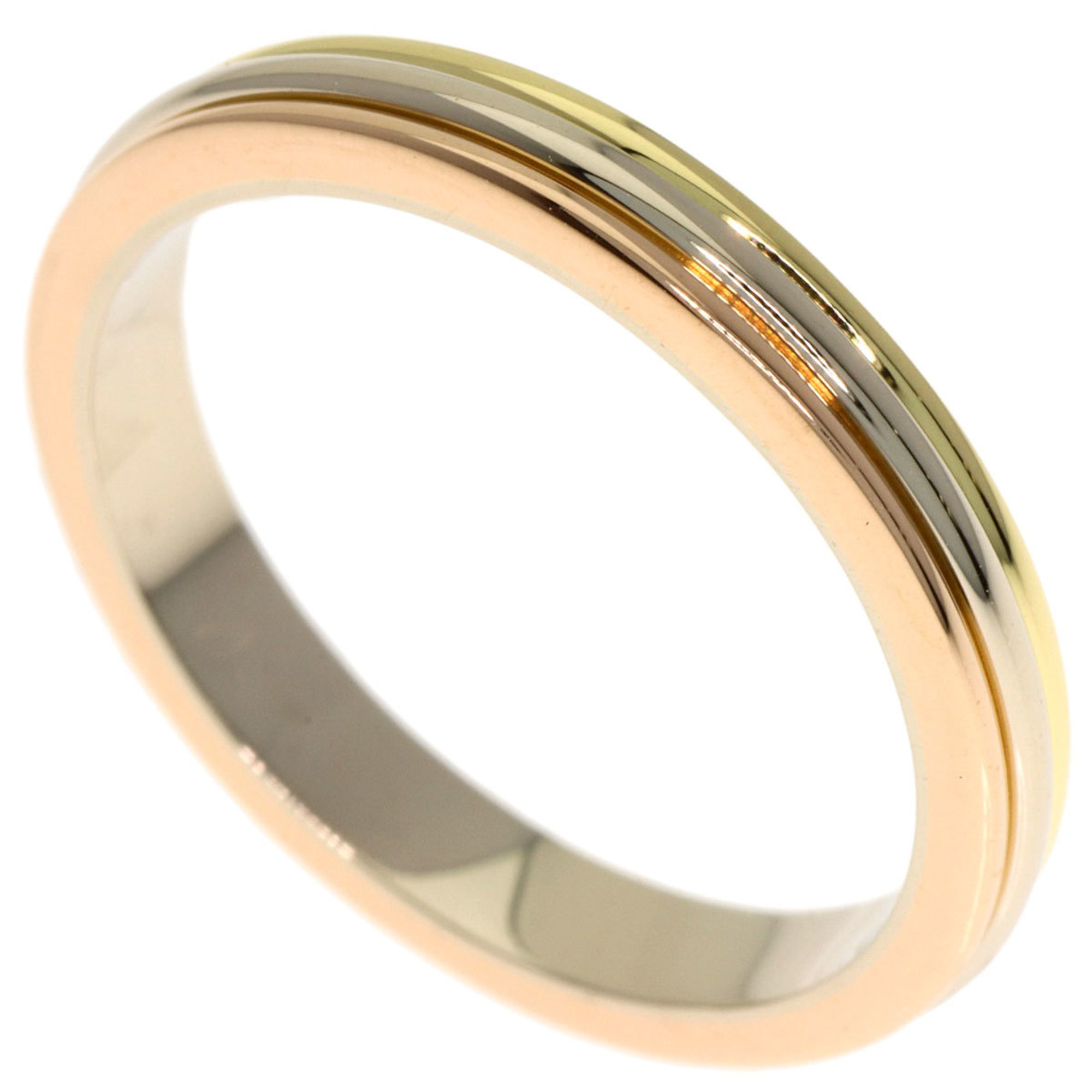 Cartier 3-Color #52 Ring, 18K Yellow Gold/18KPG/18KWG, Women\'s