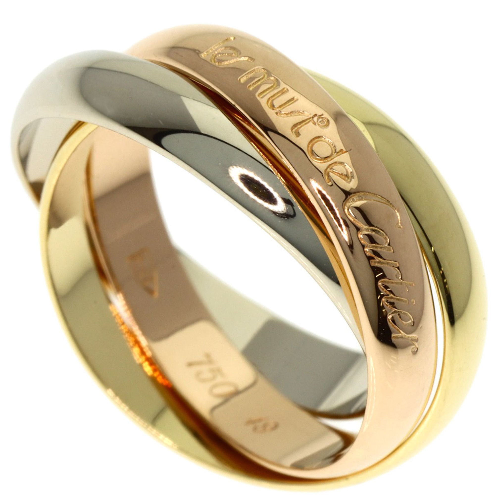 Cartier Trinity #49 Ring - 18K Yellow Gold/18K White Pink Gold Women\'s CARTIER