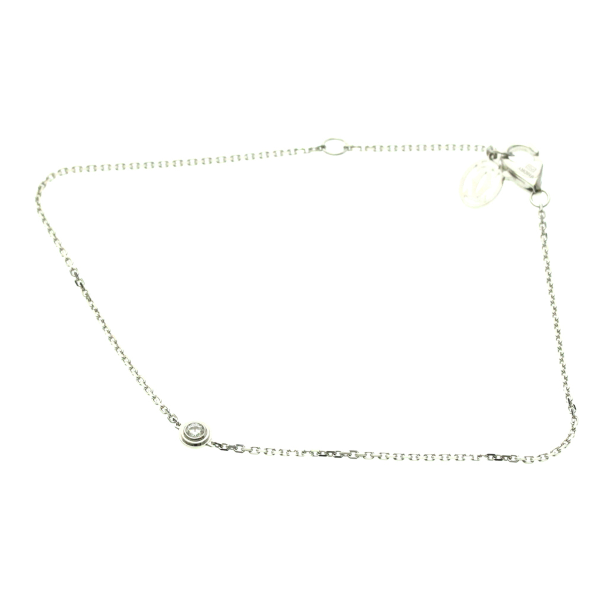 Cartier Amour Bracelet XS White Gold (18K) Diamond Charm Bracelet Silver