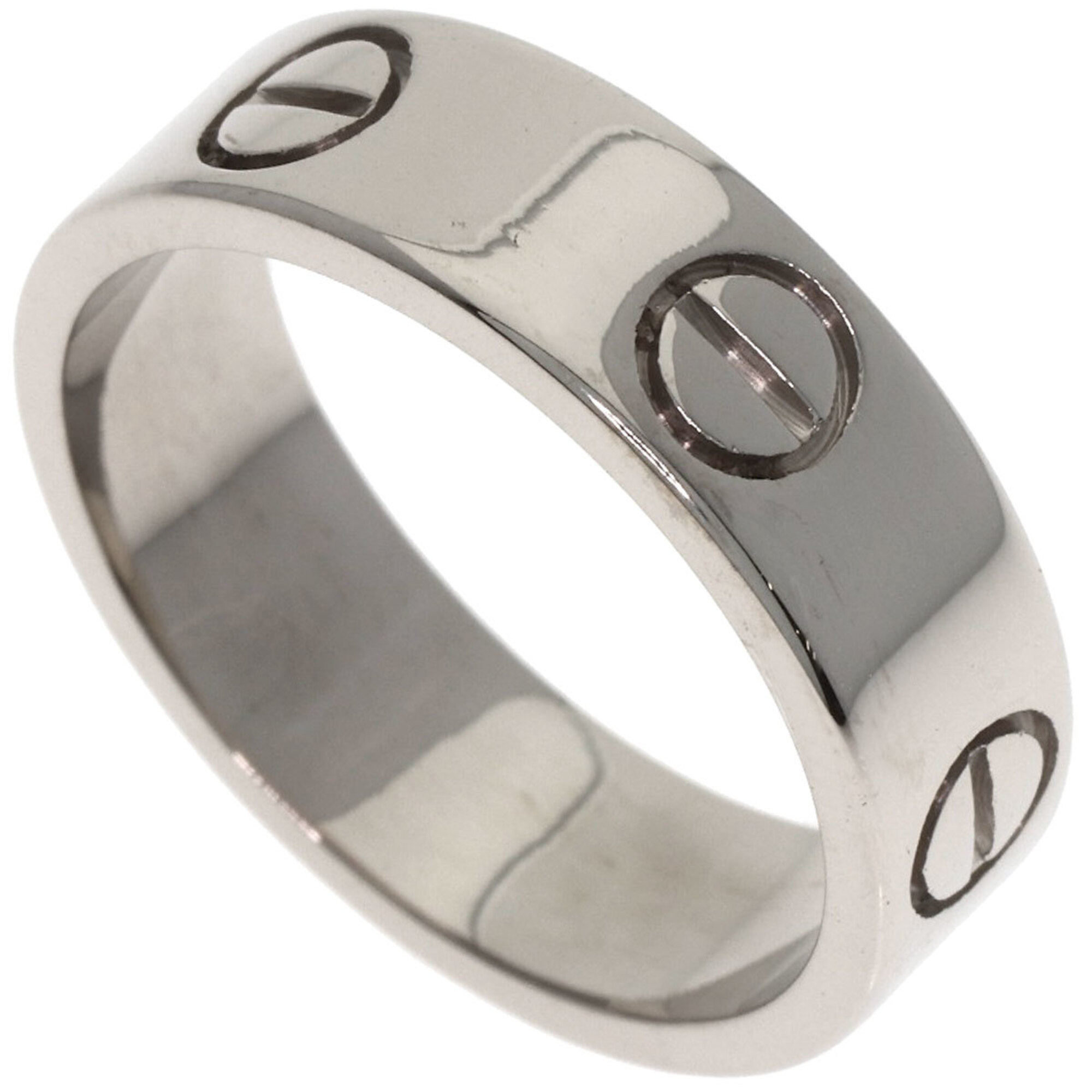 Cartier Love Ring #53, 18K White Gold, Women\'s Ring, CARTIER