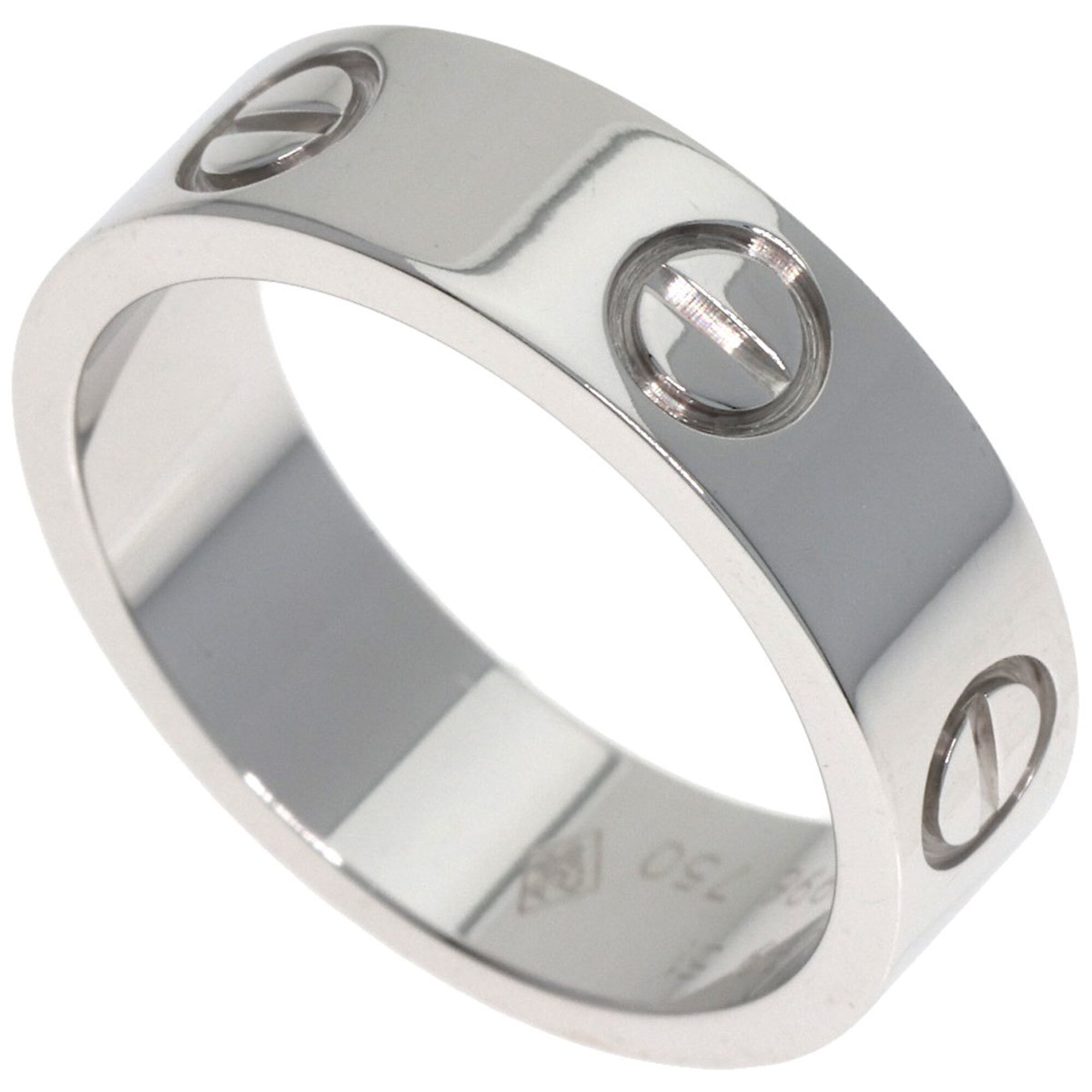 Cartier Love Ring #51, 18K White Gold, Women\'s Ring, CARTIER