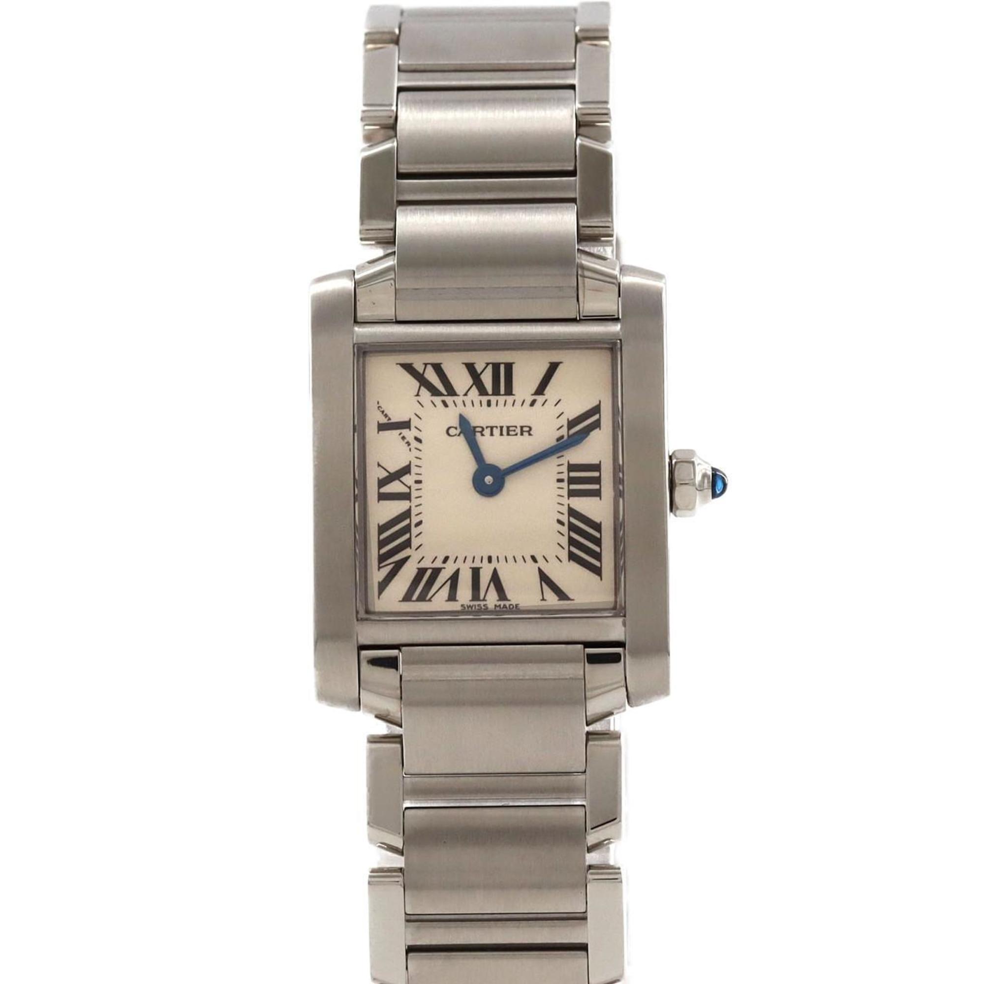 Cartier Tank Francaise SM W51008Q3 SS Wristwatch Quartz