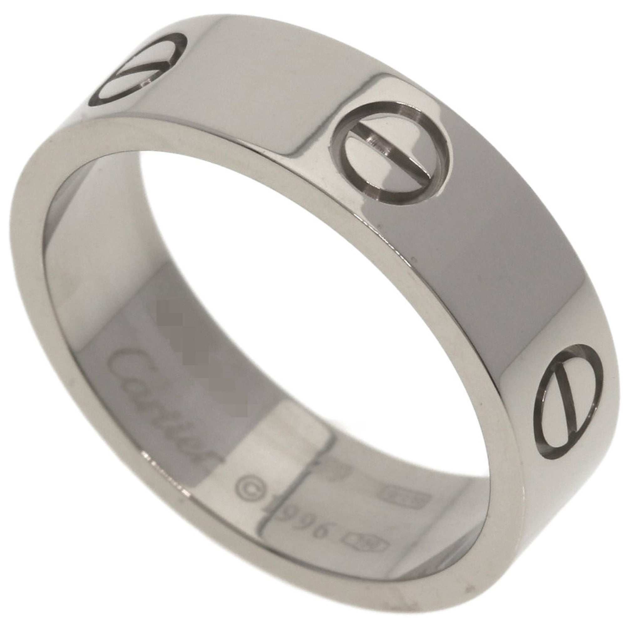 Cartier Love Ring #59 18K White Gold Women\'s