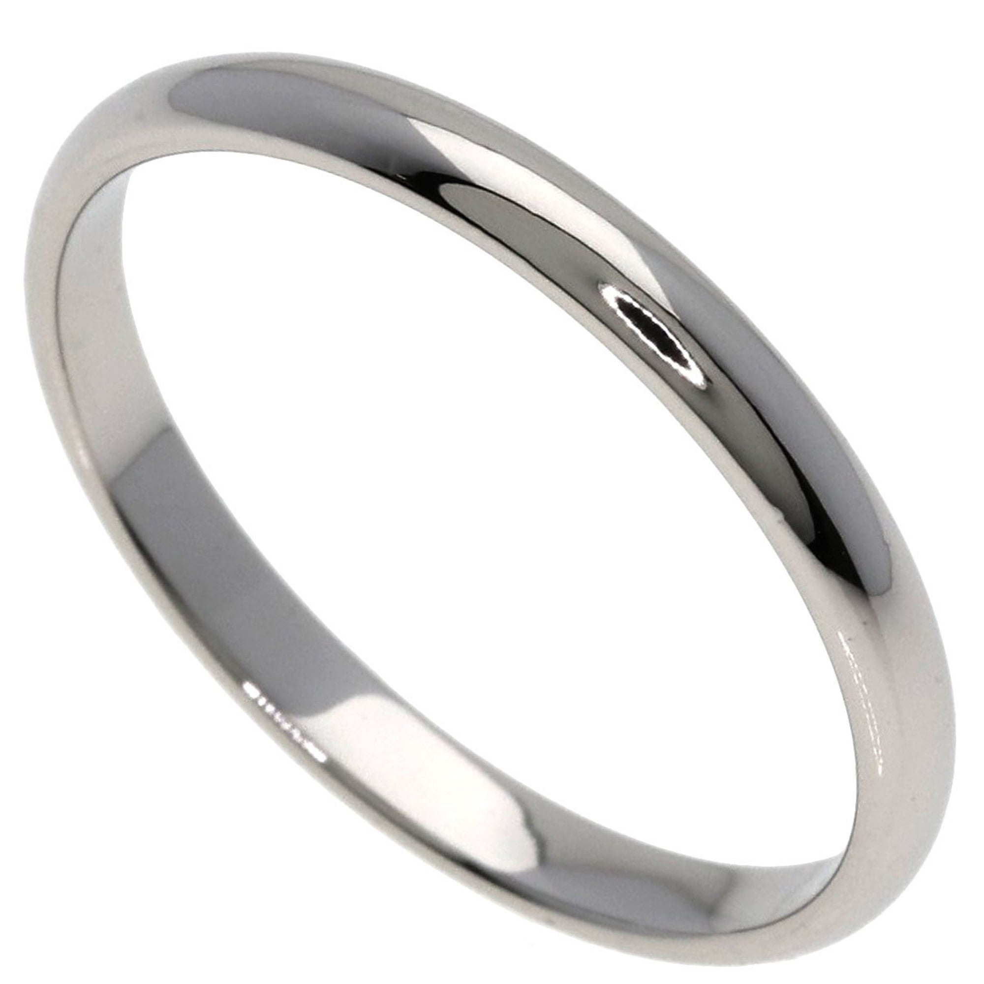Cartier Wedding Ring #60, Platinum PT950, Men\'s, CARTIER