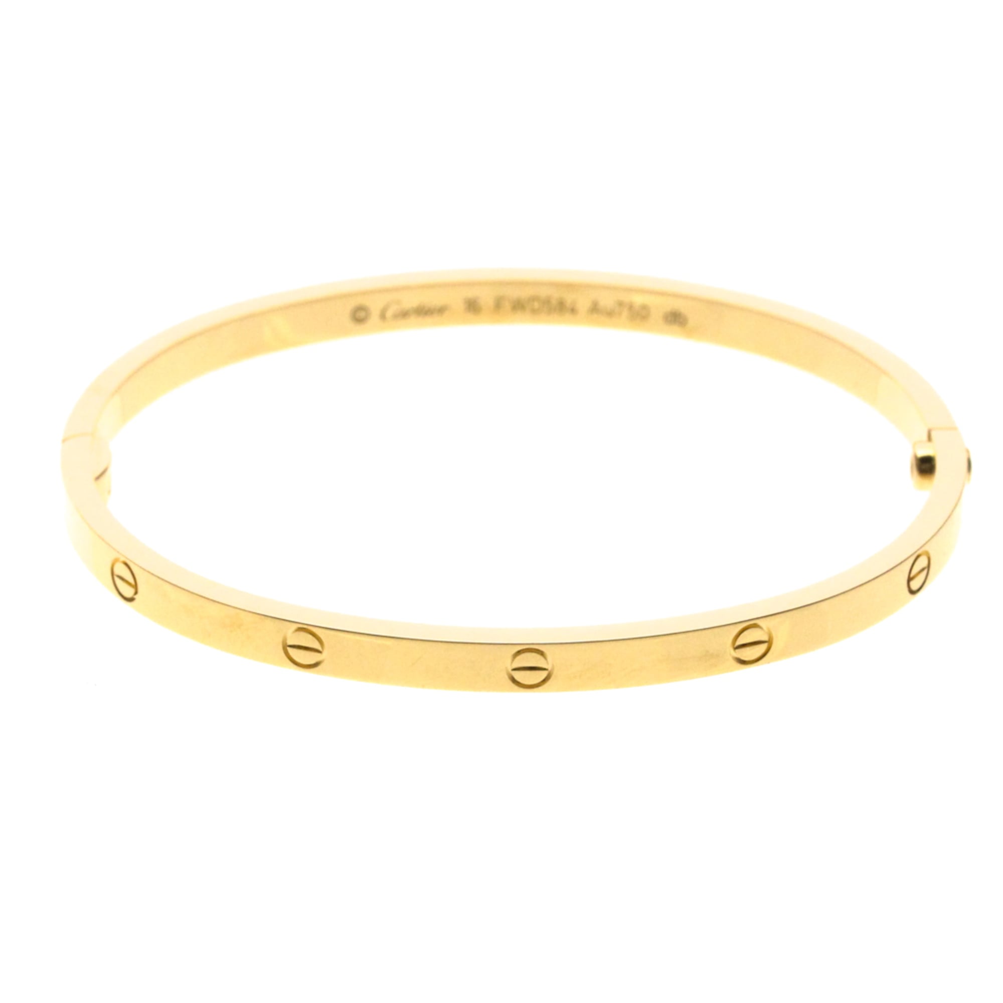 Cartier Love Bracelet SM Pink Gold (18K) No Stone Bangle Pink Gold