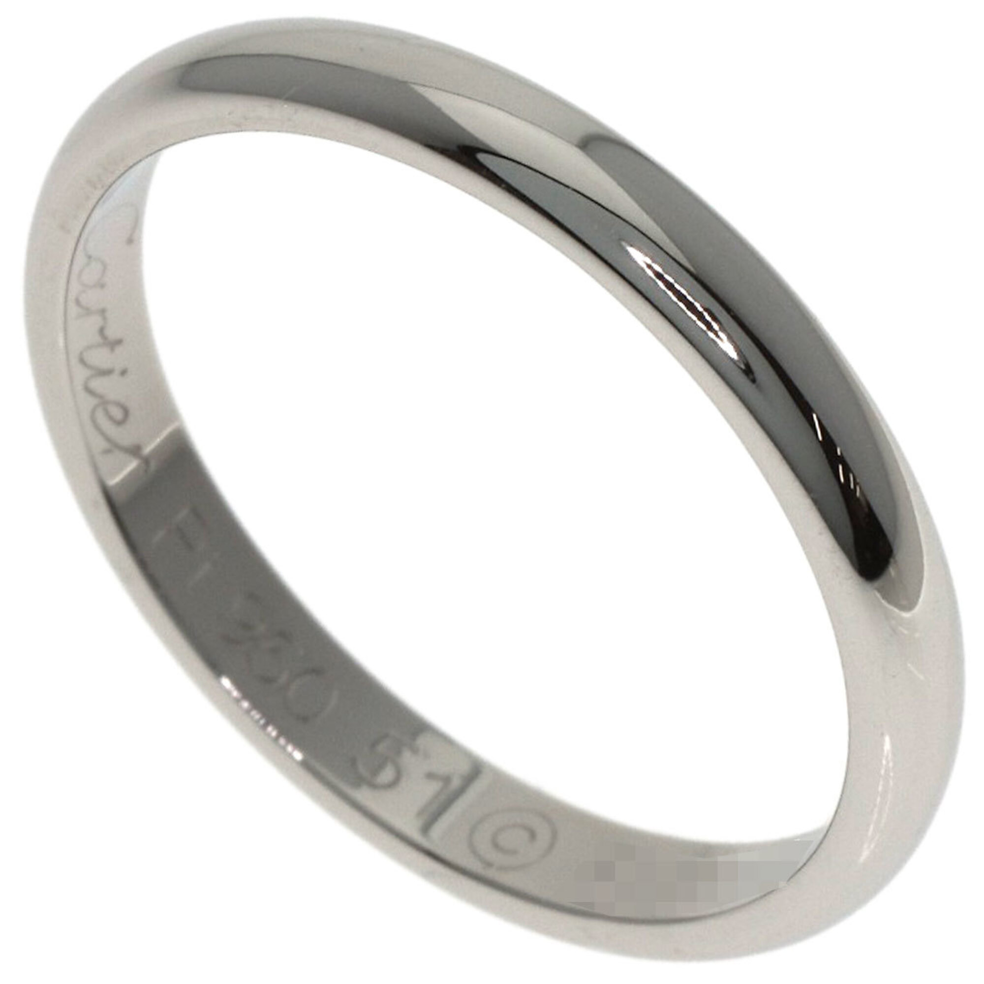 Cartier Wedding Ring #51, Platinum PT950, Women\'s, CARTIER