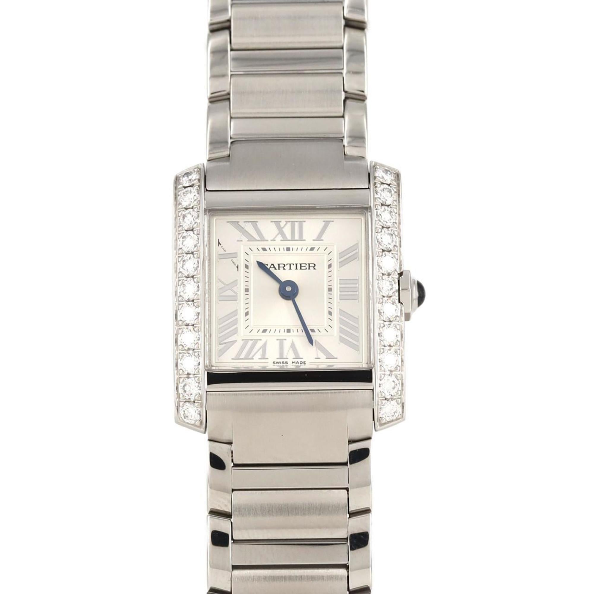 Cartier Tank Francaise SM D W4TA0020 SS Wristwatch Quartz