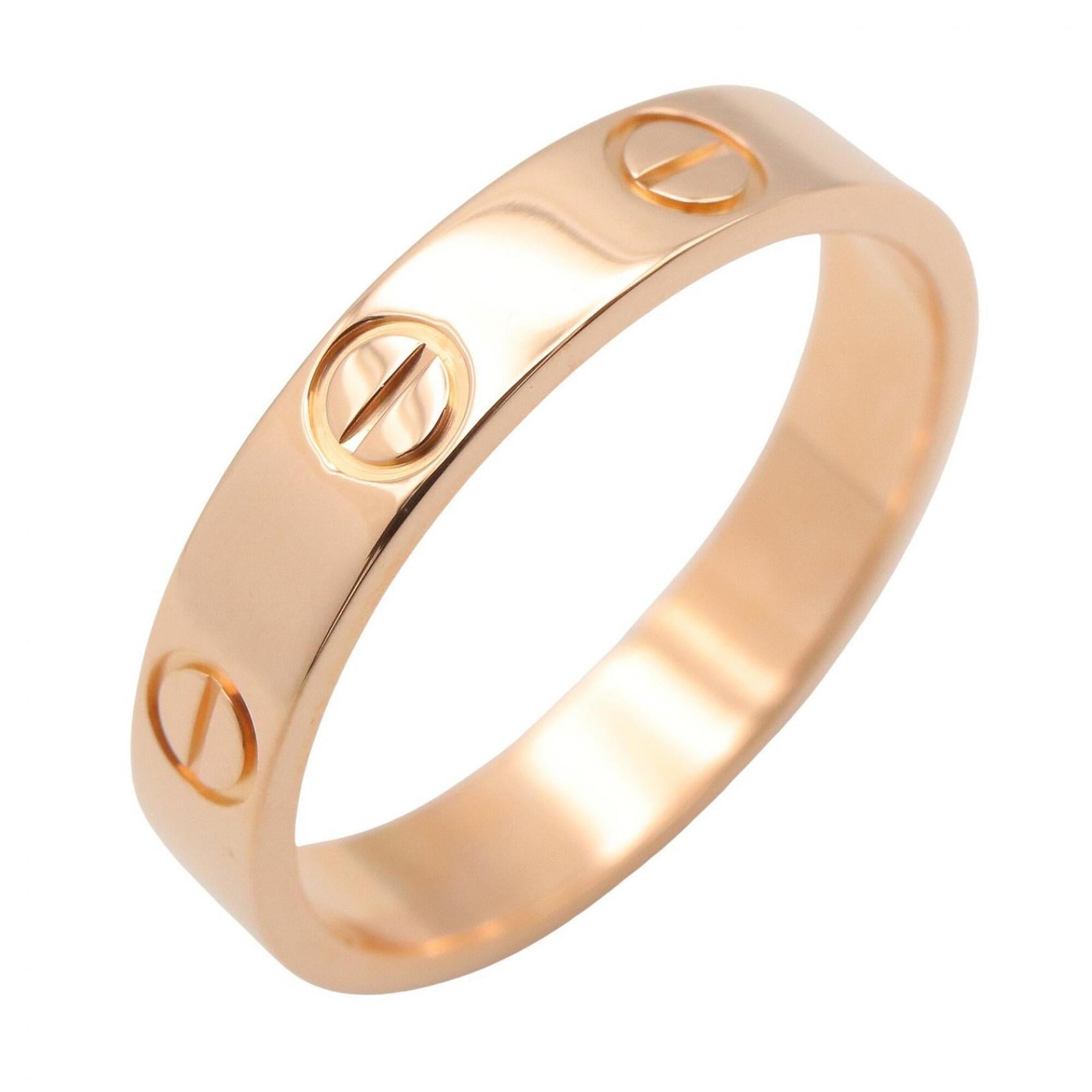 Cartier Mini Love Ring, 18K Pink Gold (PG), Men\'s/Women\'s, Tone, B4085200