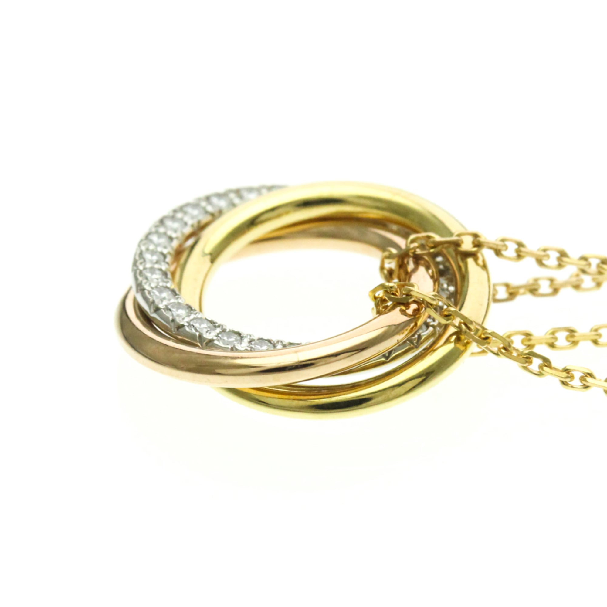 Cartier Trinity Diamond Bracelet Yellow Gold (18K),Pink Gold (18K),White Gold (18K) Diamond Charm Br