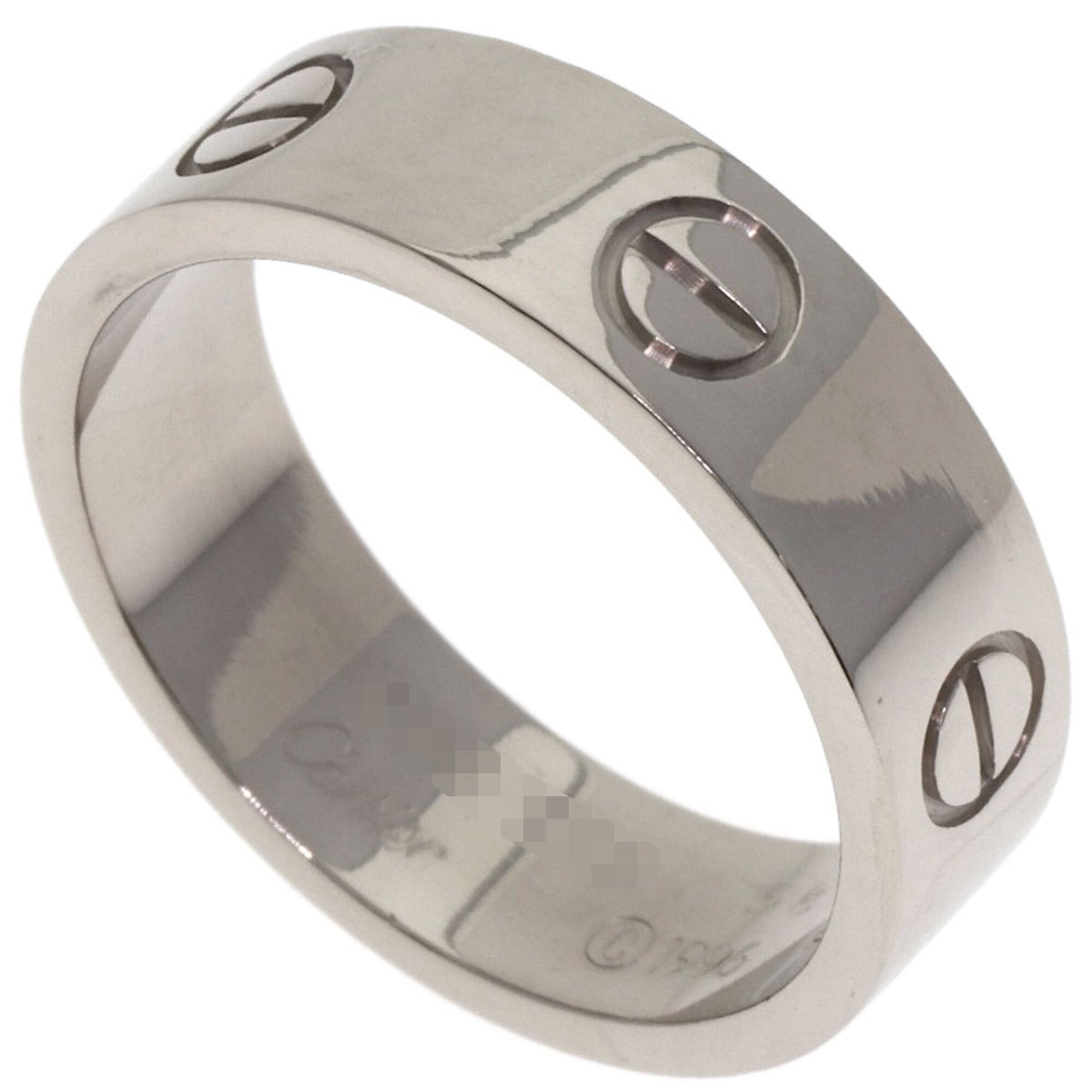 Cartier Love Ring #58, 18K White Gold, Women\'s Ring, CARTIER