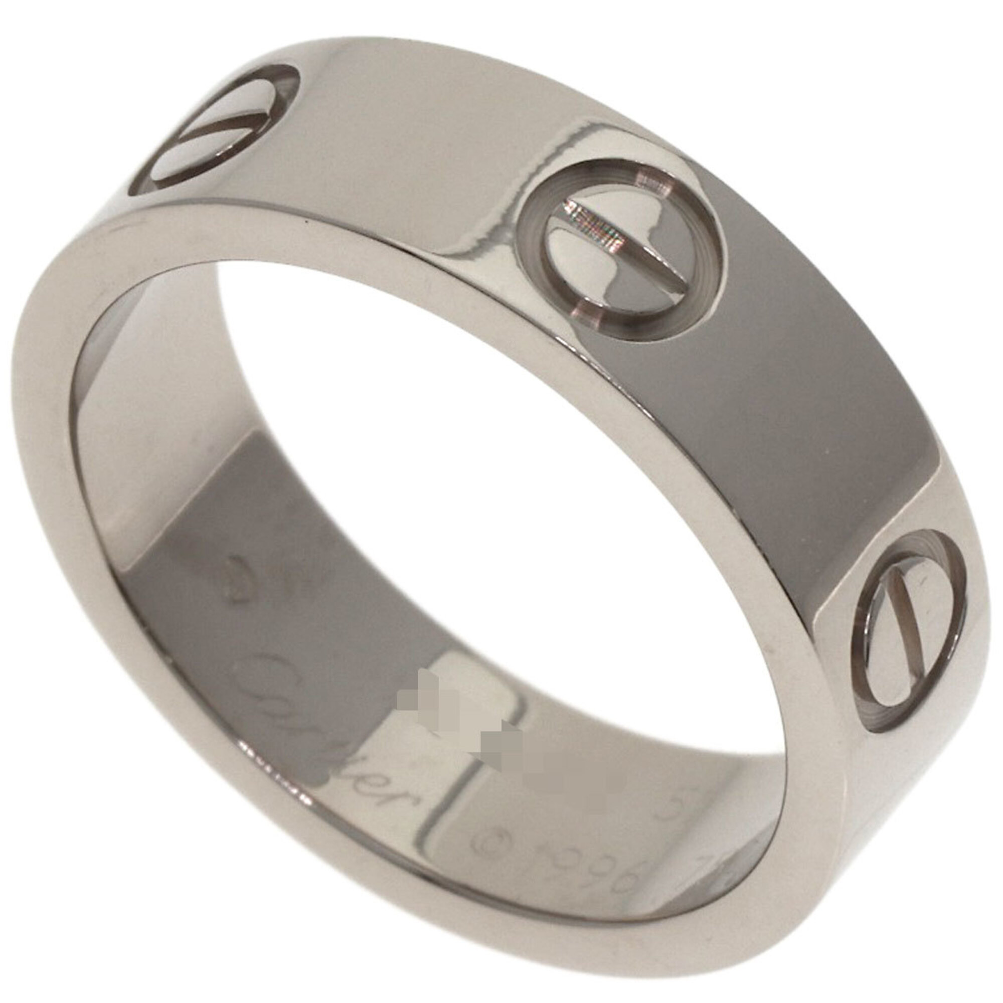 Cartier Love Ring #51, 18K White Gold, Women\'s Ring, CARTIER