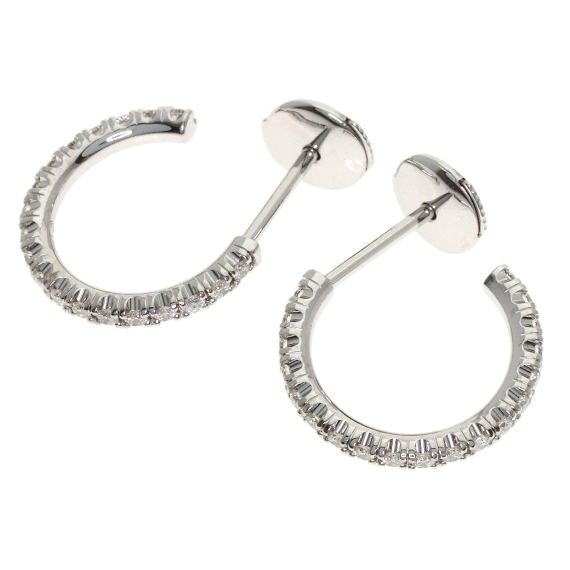 Cartier Etincelle de Hoop Diamond Earrings, 18K White Gold, Women\'s.