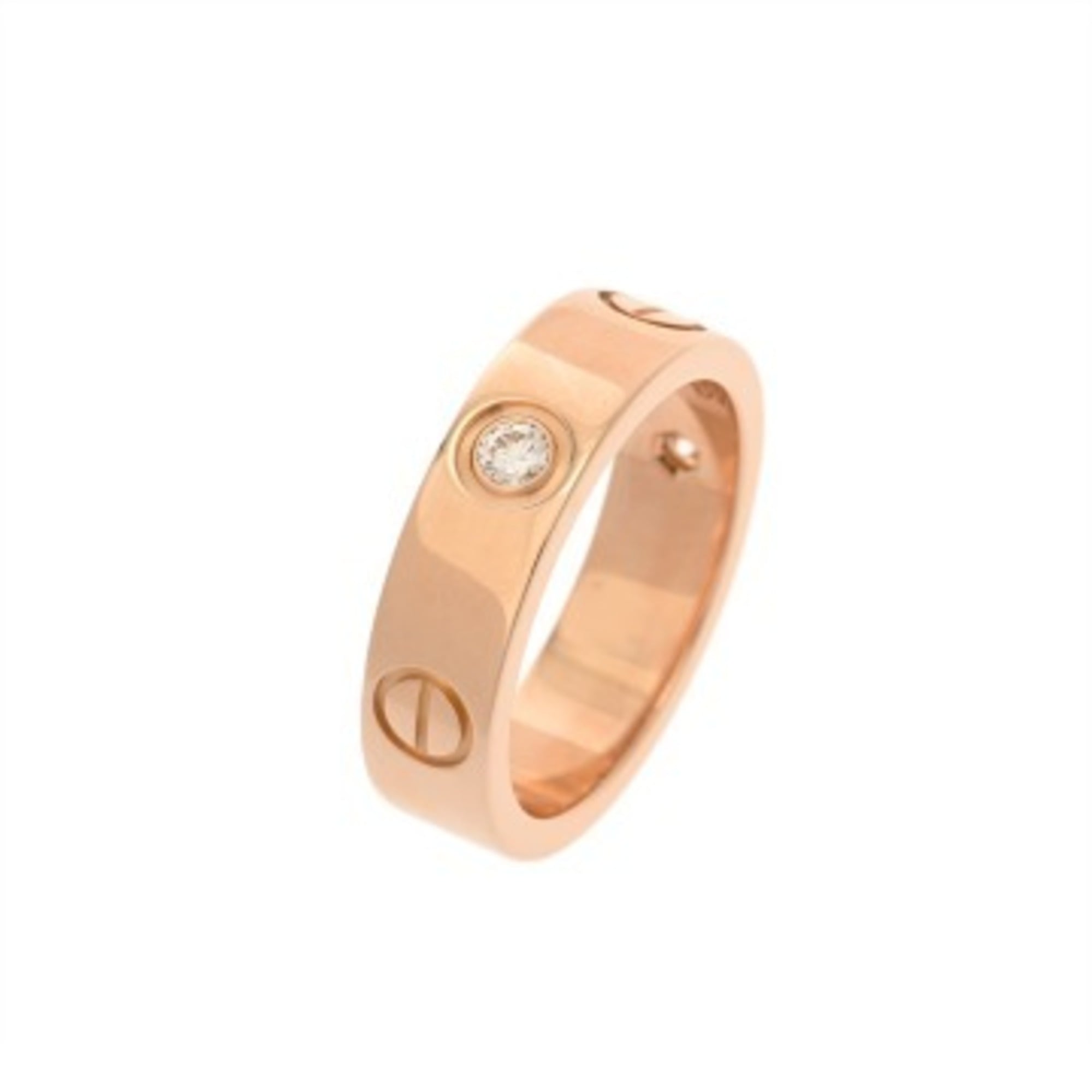 CARTIER Love Ring 3PD #53, March 2026 Repair Details, Women\'s, 18K Pink Gold (PG), Ring, Grade A, U