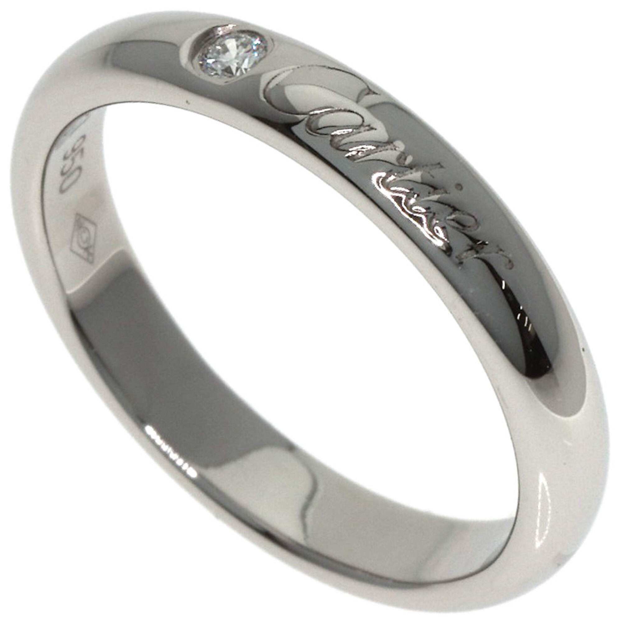 Cartier C de Diamond Ring #47 Platinum PT950 Women\'s CARTIER