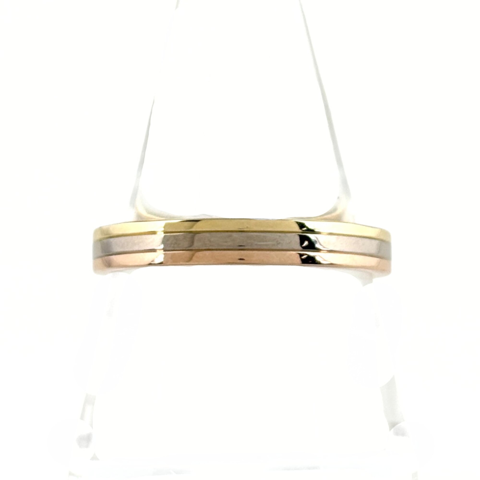 Cartier three-tone ring in yellow gold, pink and white gold. 750. Men\'s.