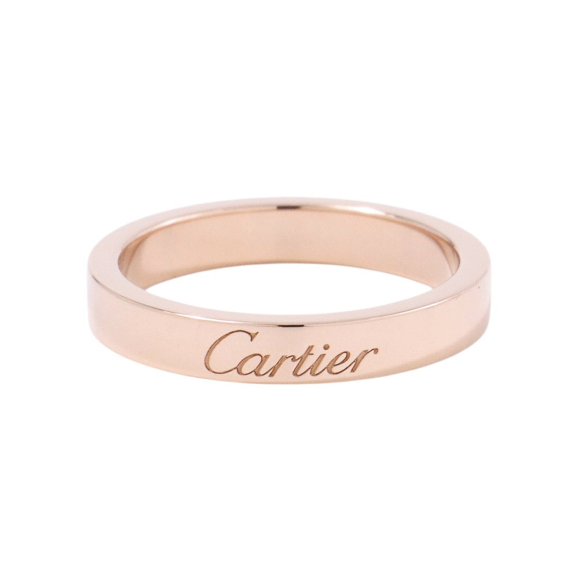 Cartier C de Wedding Ring, 18KPG Pink Gold, Ring Size 48, B4087248.
