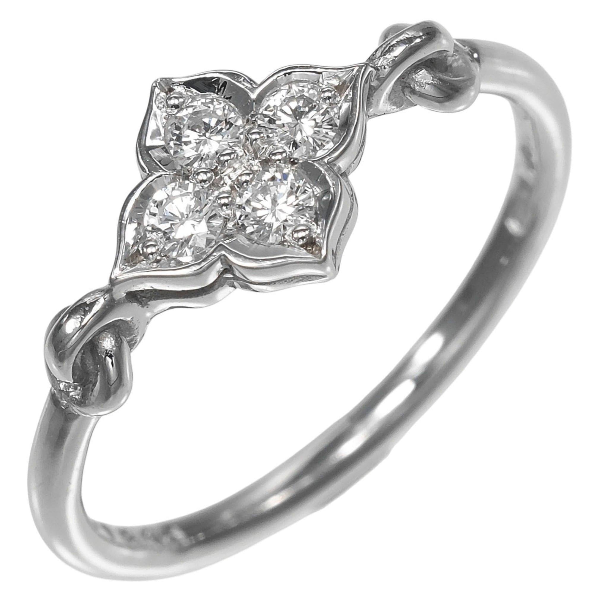 Cartier Hindu Ring, Size 7.5, 18K White Gold, Diamond, Approx. 1.78g