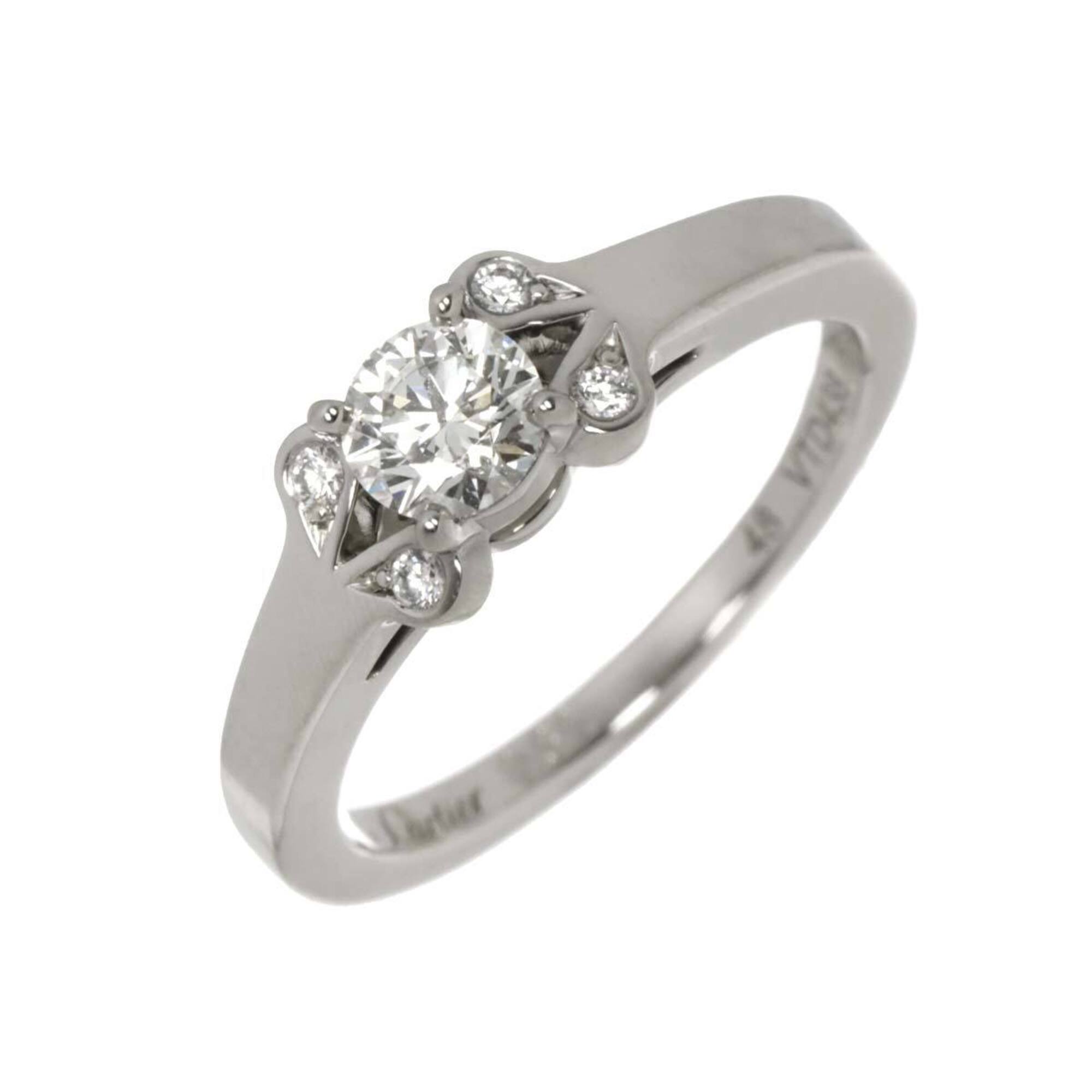 Cartier Ballerine Diamond Ring, 0.32ct, H VVS1, 3EX, Size 48, Platinum.