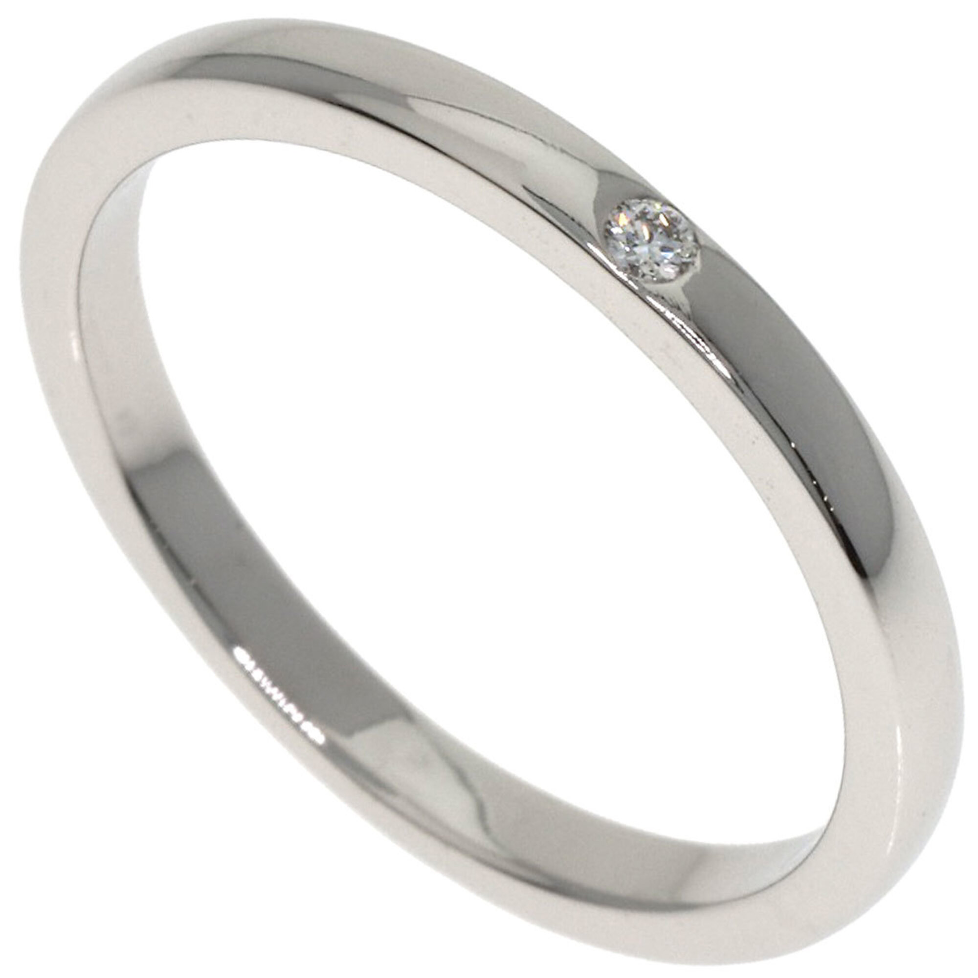 Cartier Wedding 1P Diamond Ring Platinum PT950 Women\'s CARTIER
