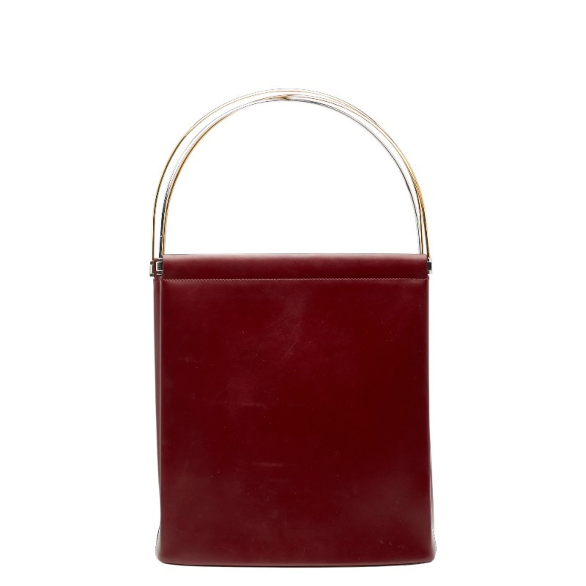 Cartier Trinity Handbag Wine Red Bordeaux Women\'s CARTIER