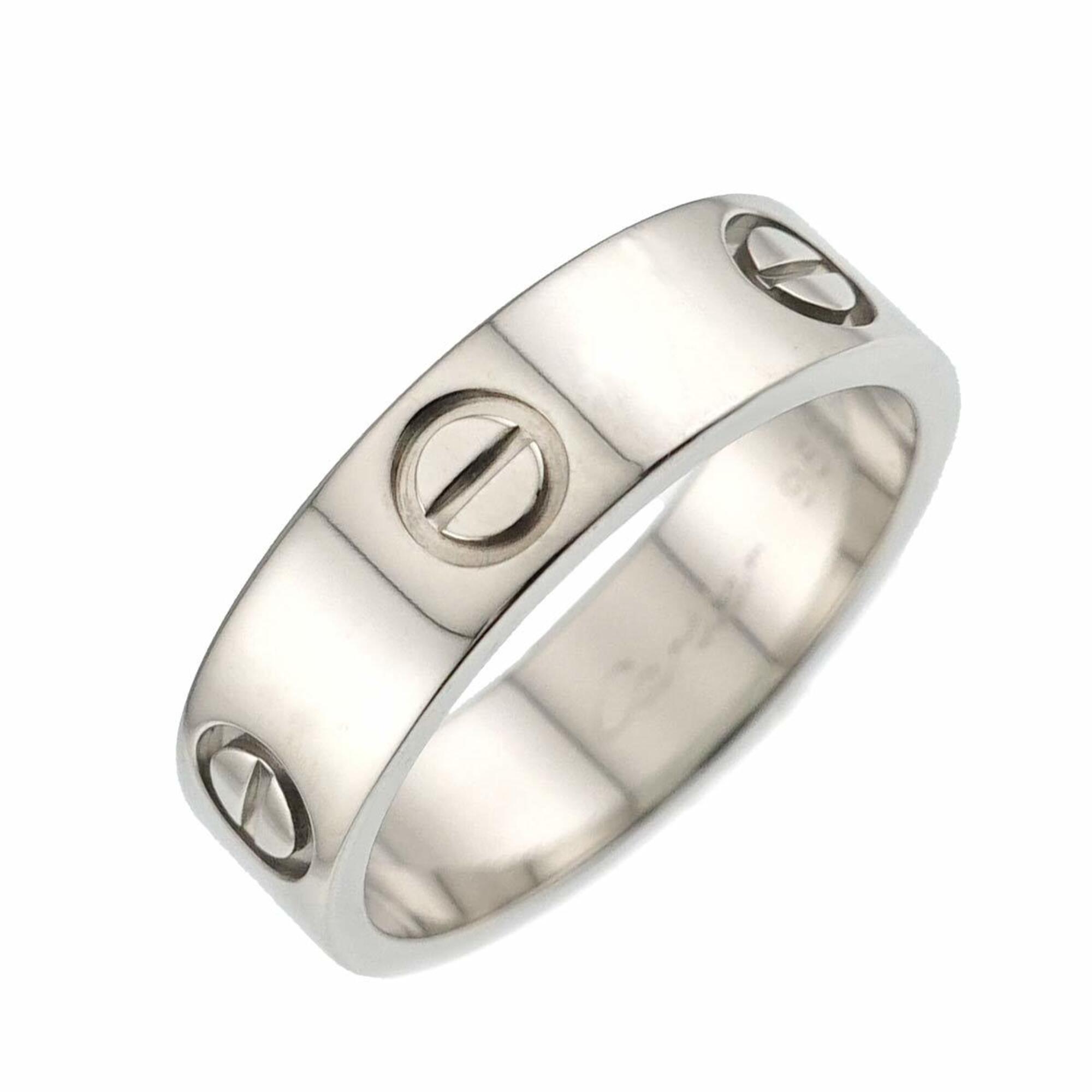 Cartier Love Ring #54, Platinum.
