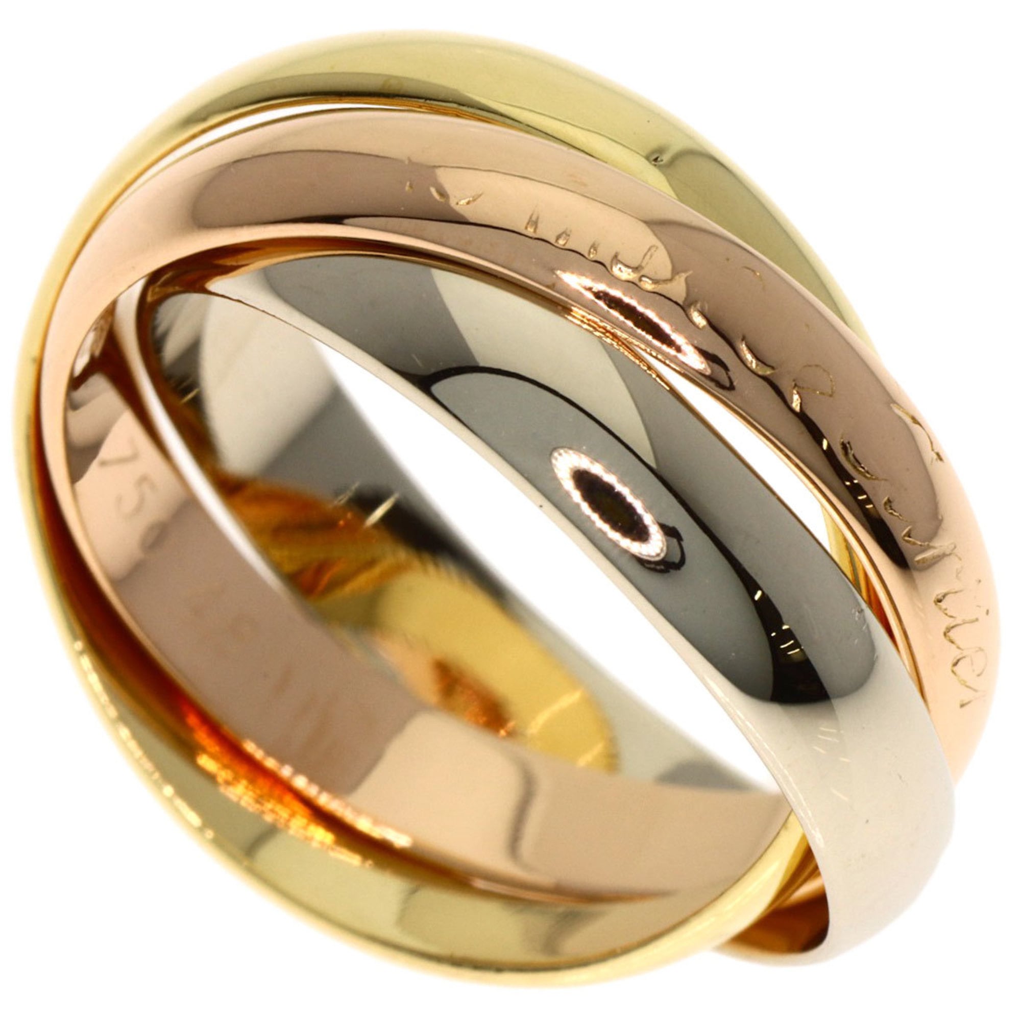 Cartier Trinity #48 Ring - 18K Yellow Gold/18K Pink White Gold Women\'s CARTIER